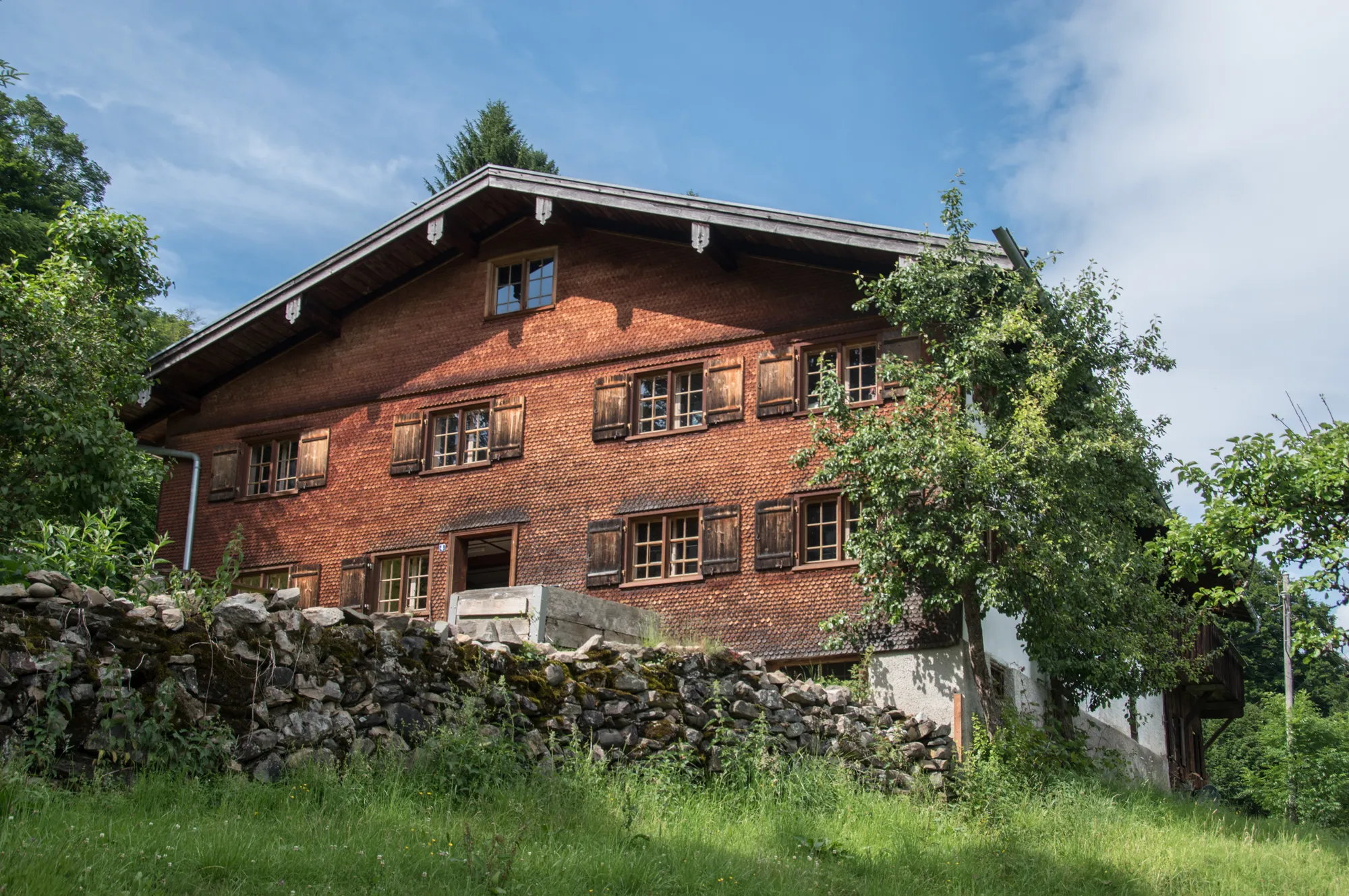 Photo showing: Denkmalgeschütztes Bauernhaus in Jägersberg 4