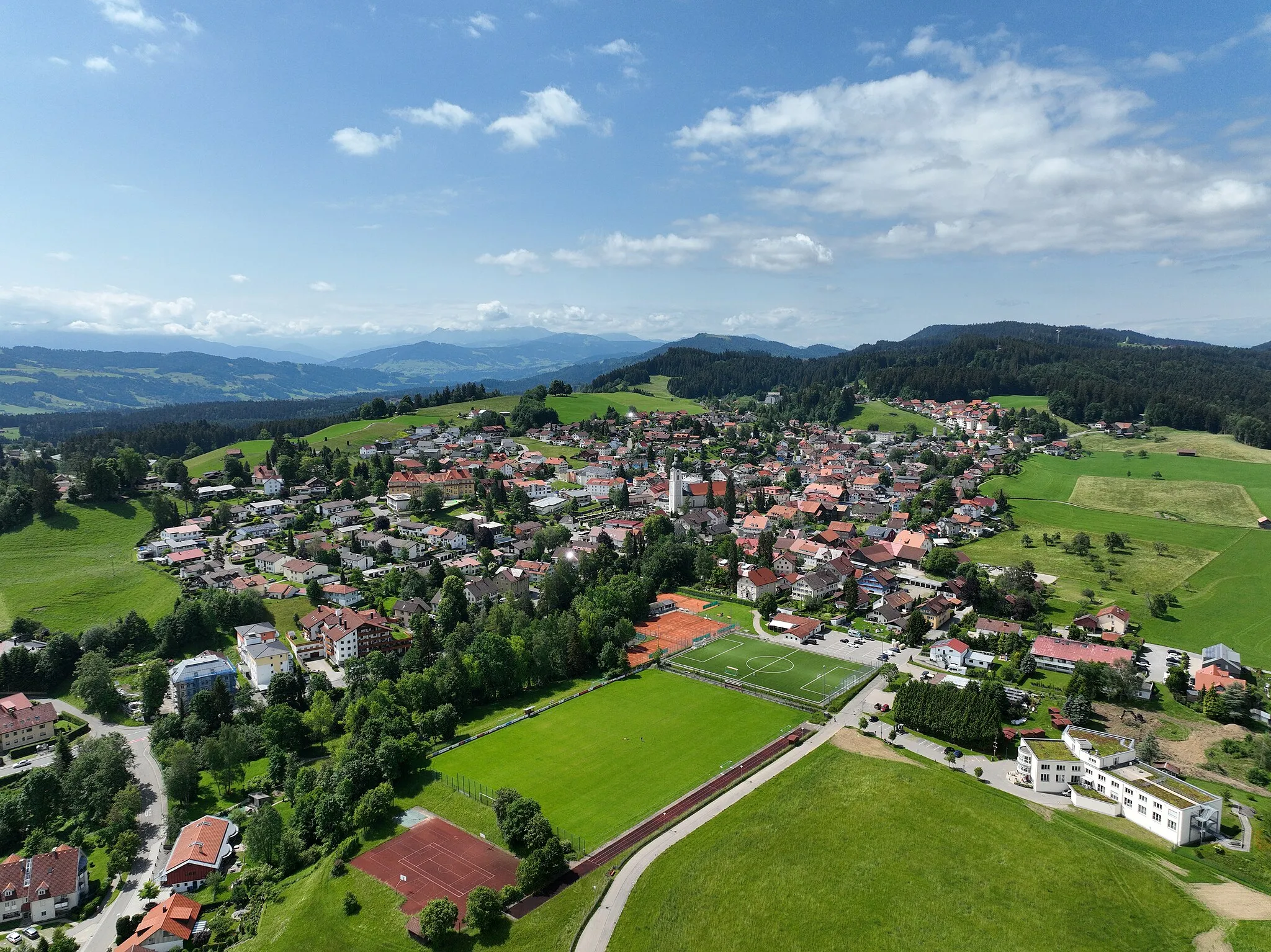 Photo showing: Scheidegg mit Blick nach Süd-Südwest