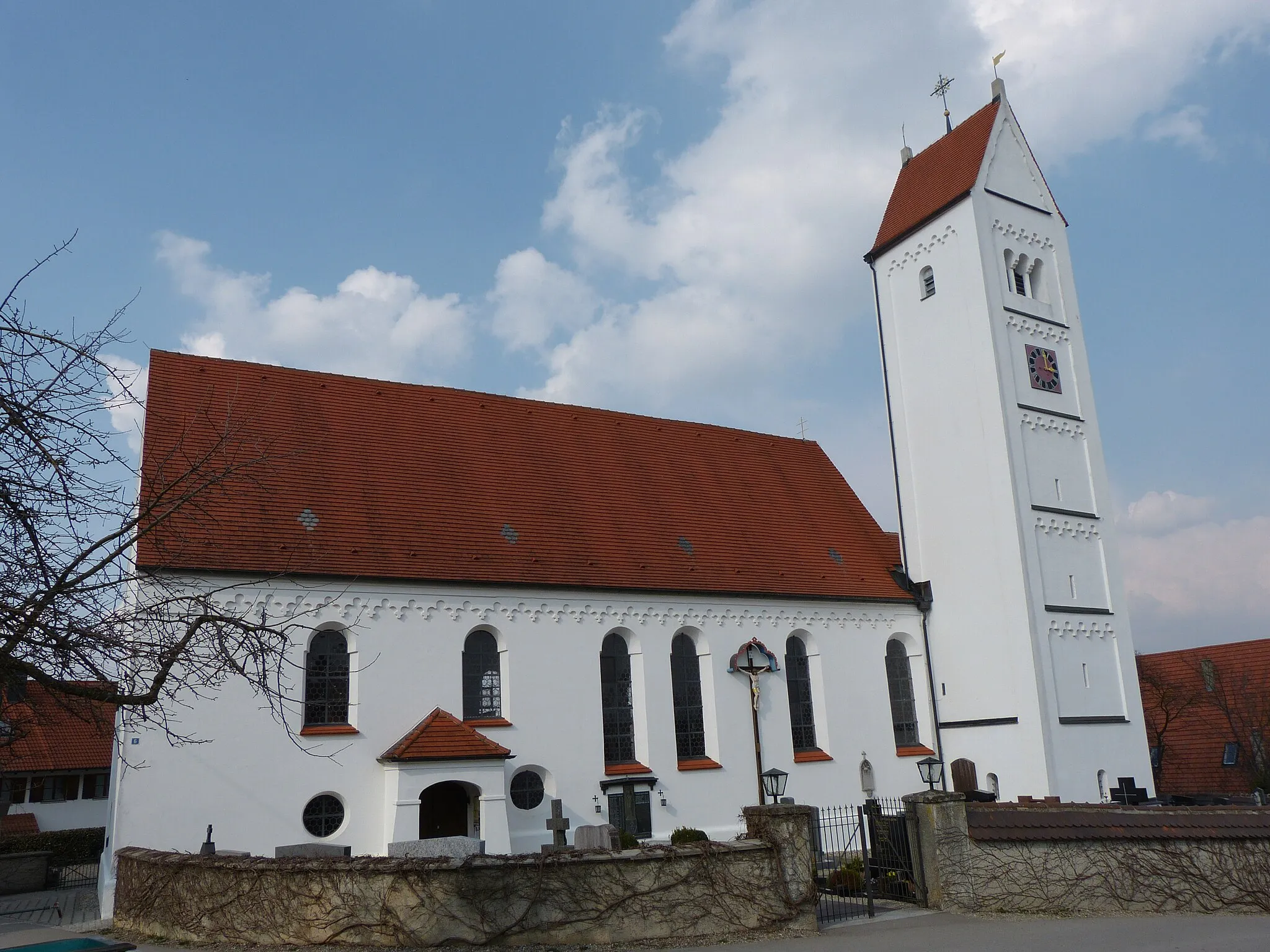 Photo showing: St. Gordian und Epimachus, Frechenrieden, Gemeinde Markt Rettenbach, Landkreis Unterallgäu, Bayern