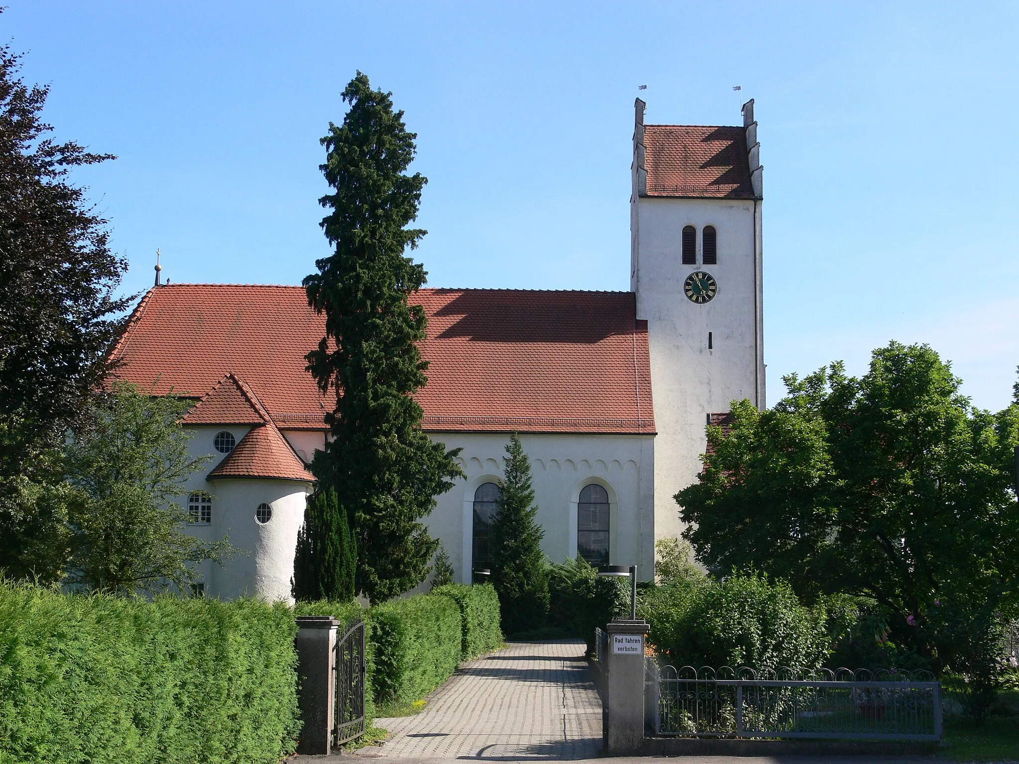 Photo showing: Pfarrkirche St. Jakobus, Brochenzell, Gemeinde Meckenbeuren, Bodenseekreis