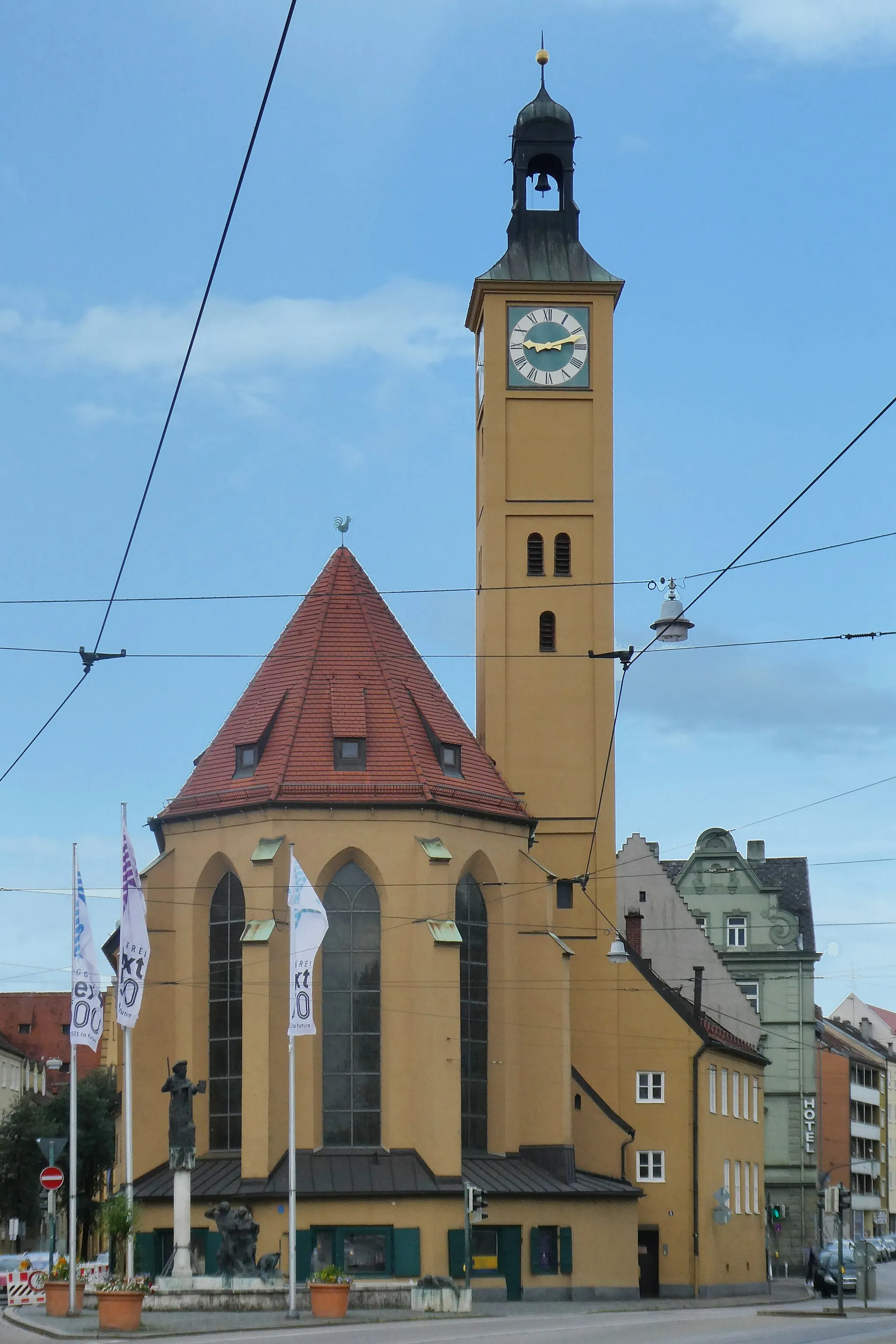 Photo showing: Augsburg, die Jakobskirche von Osten gesehen.