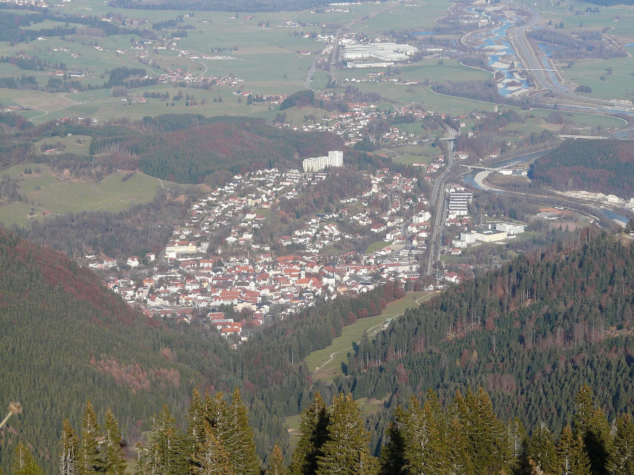 Photo showing: Blick auf Immenstadt vom Steineberg