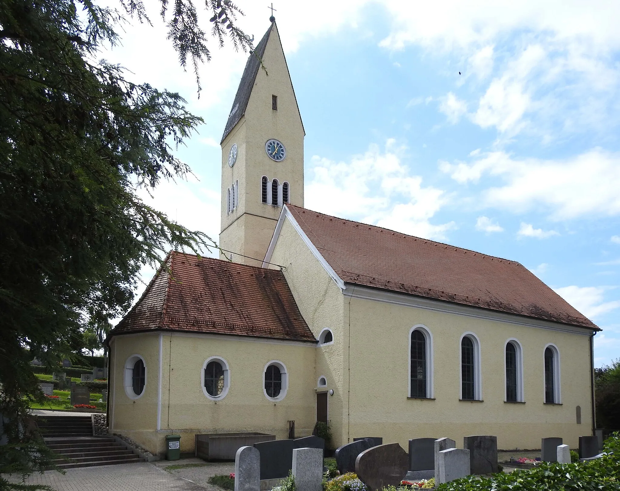 Photo showing: Kirche in Volkratshofen, Memmingen, von Norden