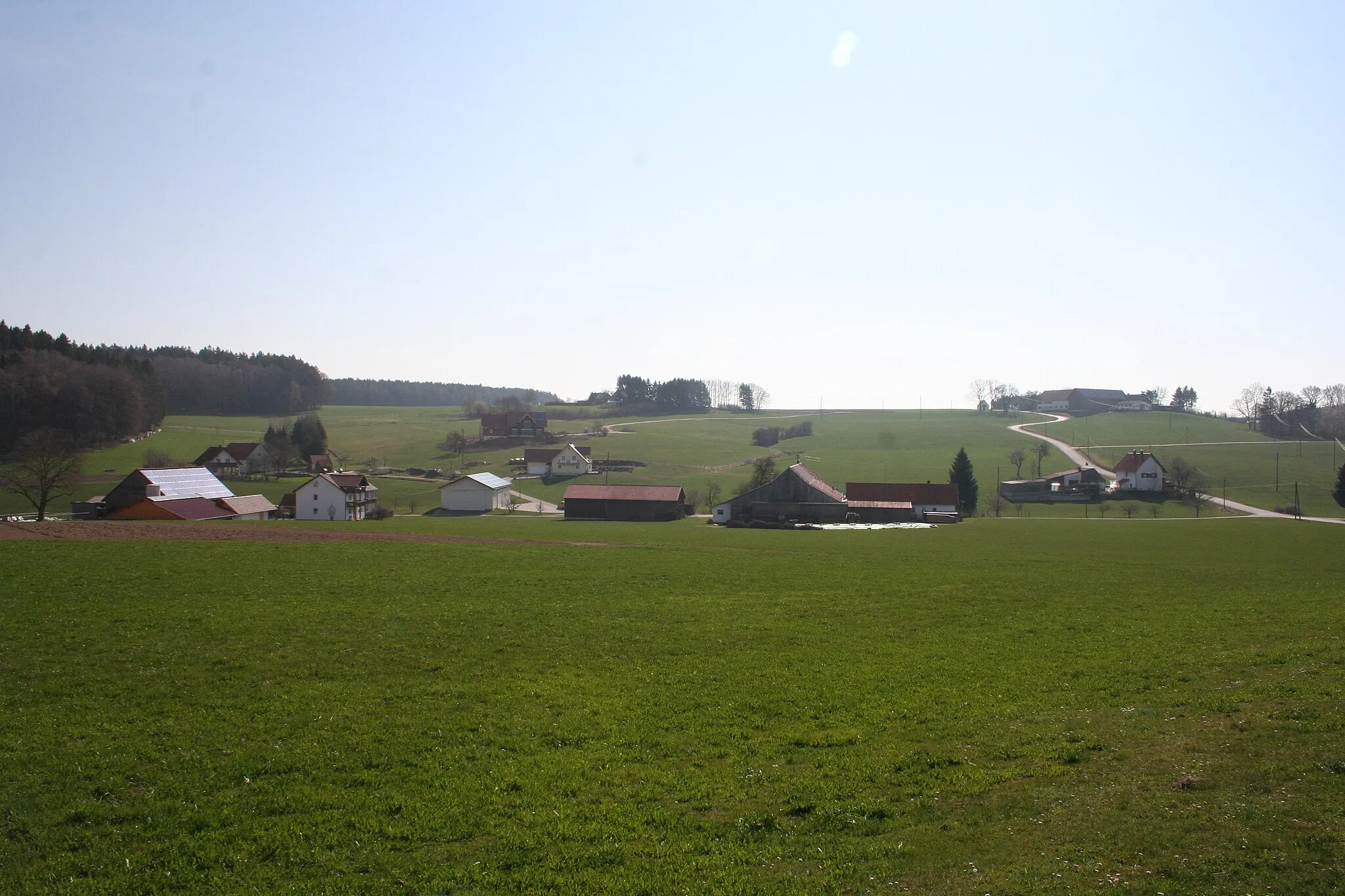 Photo showing: Wasserberg from the road between Aletshausen and Wasserberg