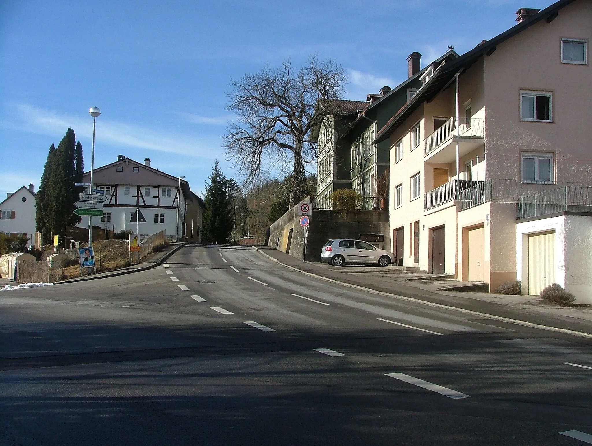 Photo showing: Rechts Heiligkreuz,links Mariaberg