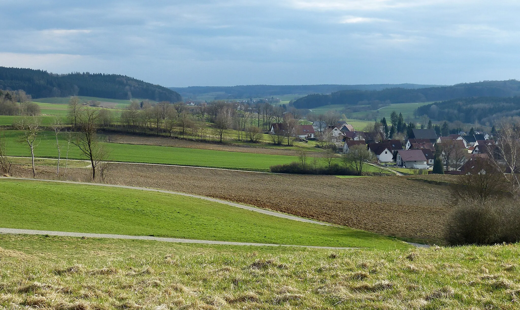 Photo showing: Das Schmuttertal bei Tronetshofen.