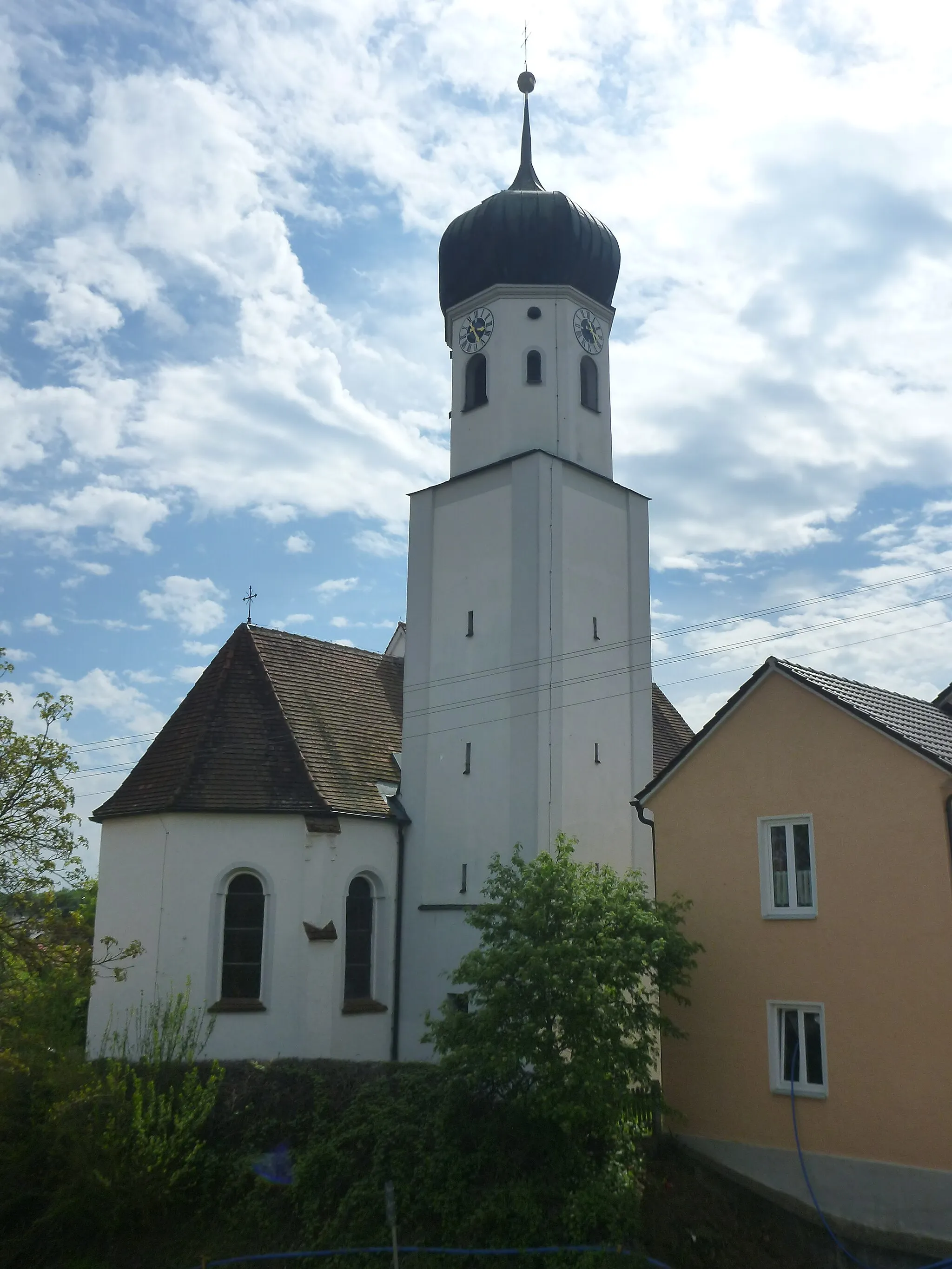 Photo showing: Katholische Pfarrkirche St. Stephan Zusmarshausen-Streitheim