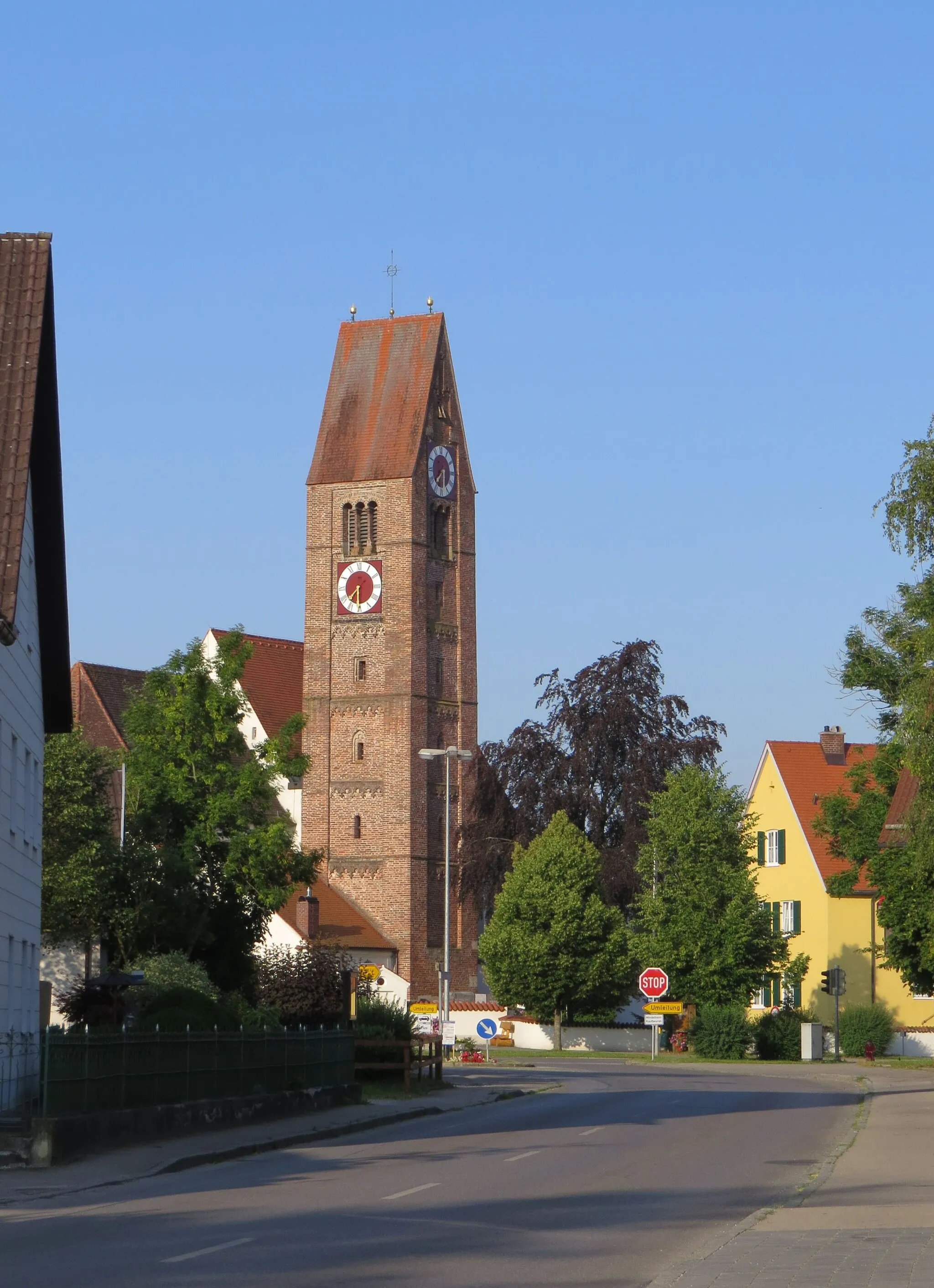 Photo showing: Pforzen - Ortsmitte von Norden