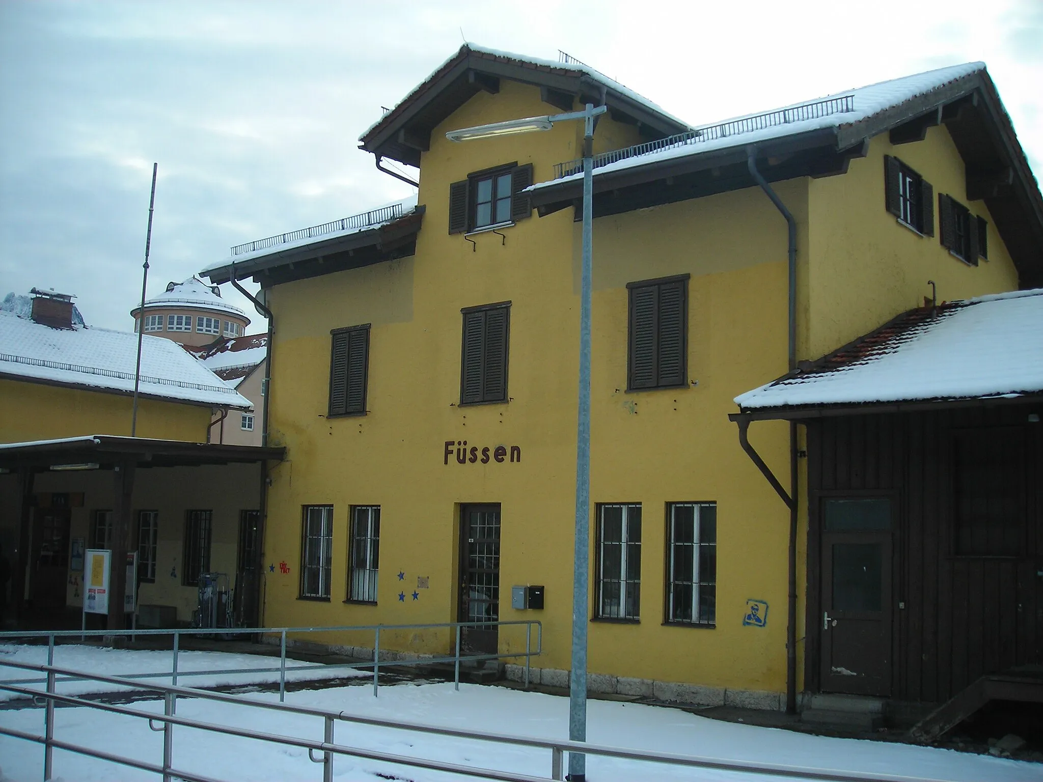 Photo showing: A Biessenhofen–Füssen vasútvonal végállomása: Füssen