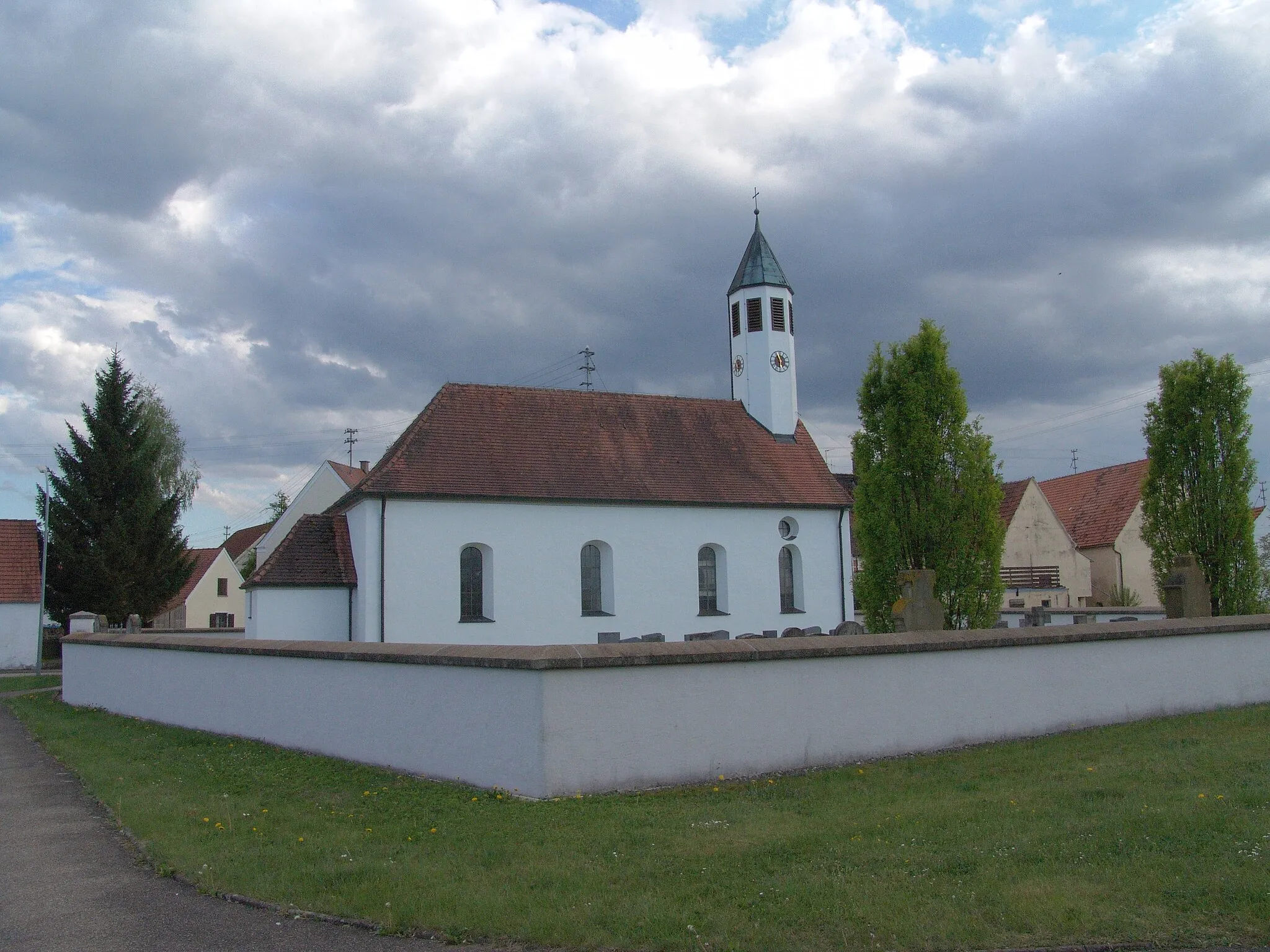 Photo showing: evang.-luth. Kirche St. Leonhard in Schwörsheim