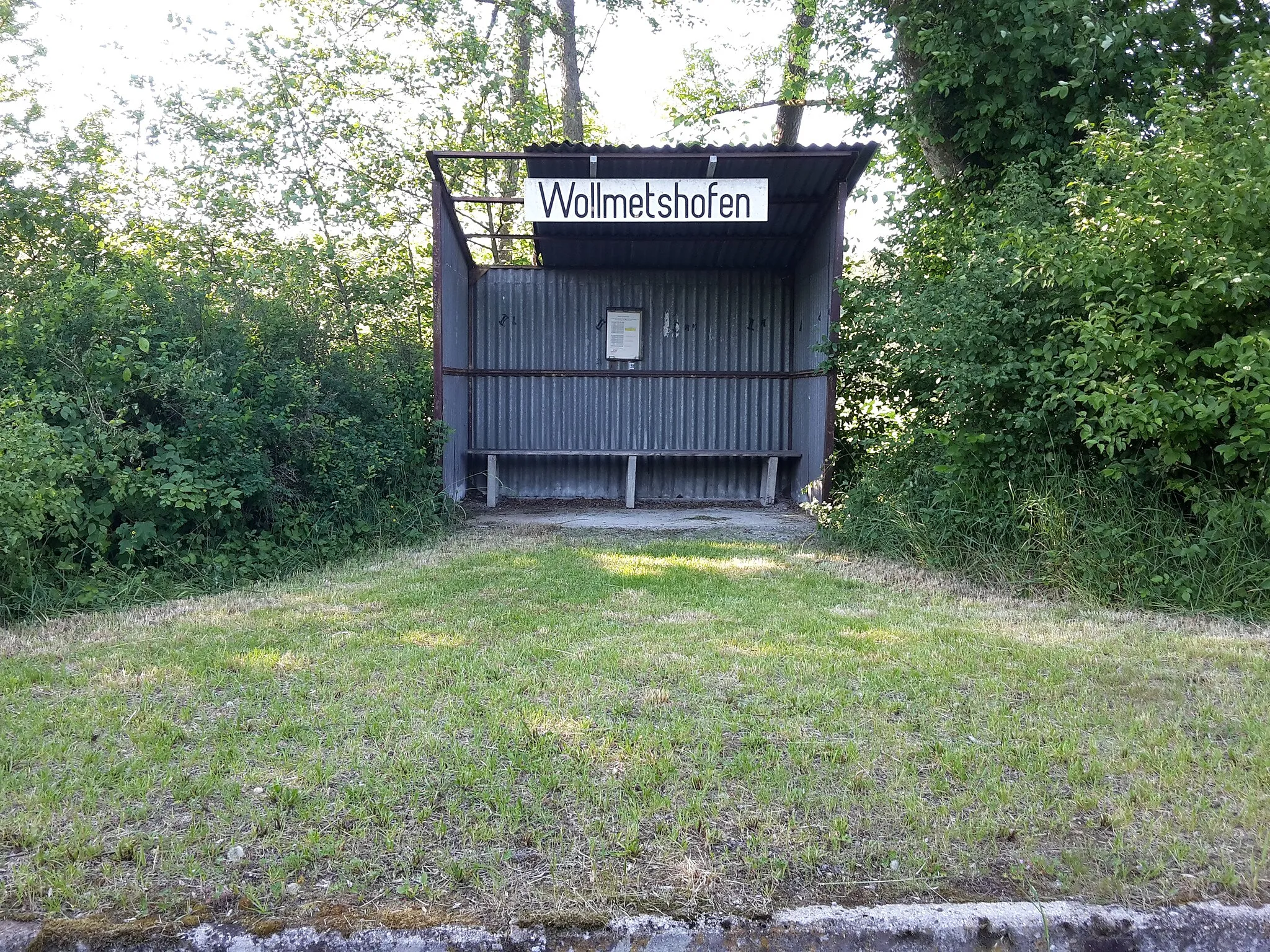 Photo showing: Train Station Wollmetshofen at the Staudenbahn in Bavarian Swabians