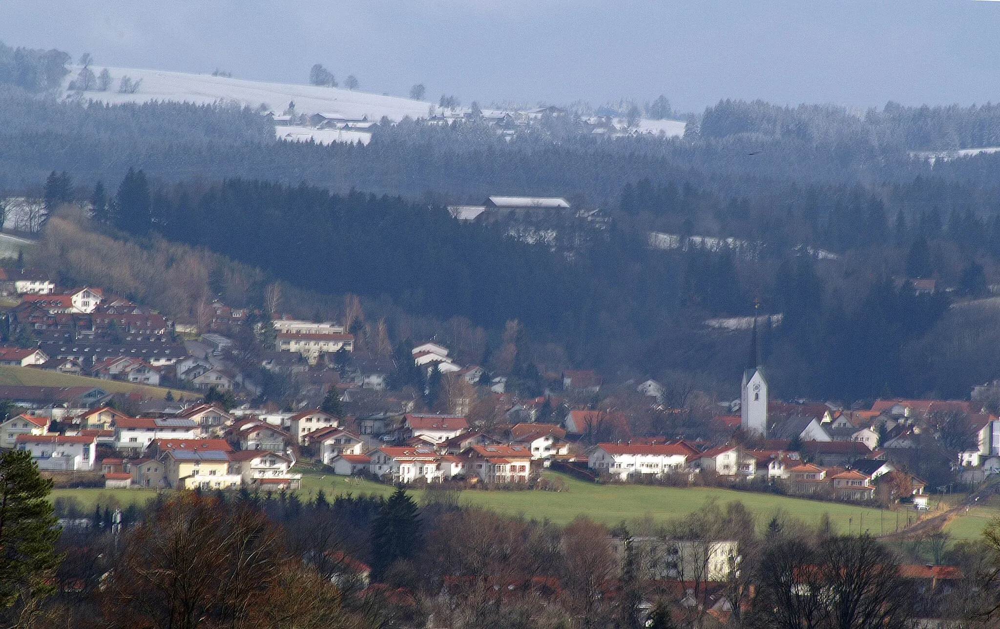 Photo showing: Durach und Bodelsberg von Westen