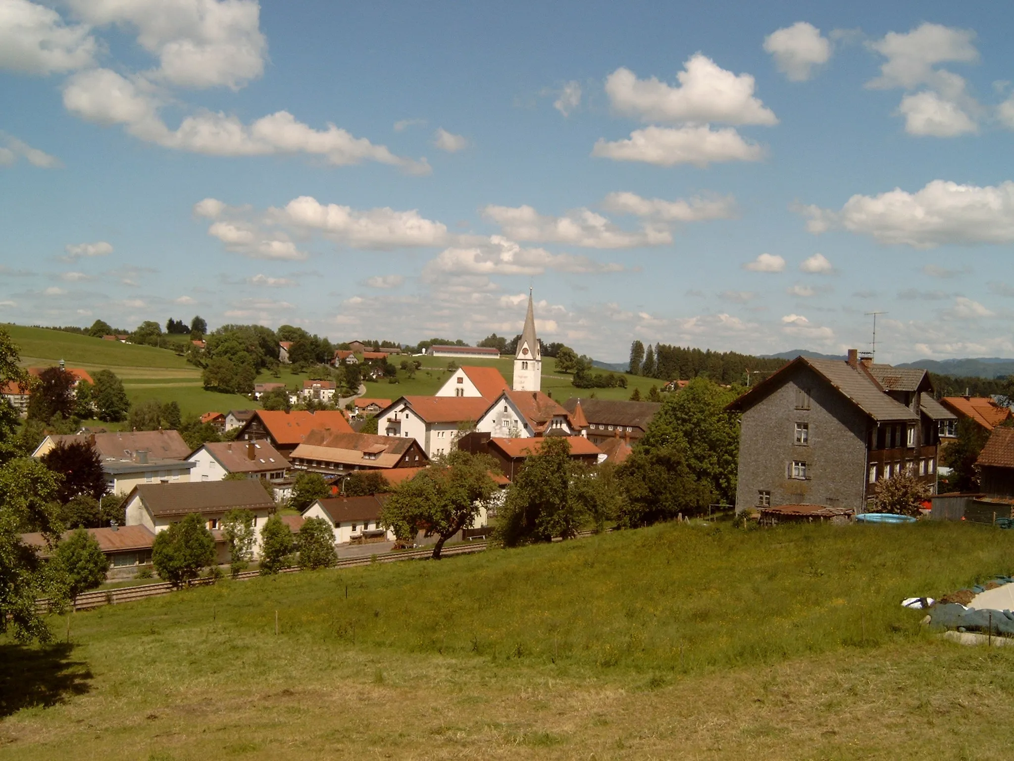 Photo showing: Heimenkirch, view to the village