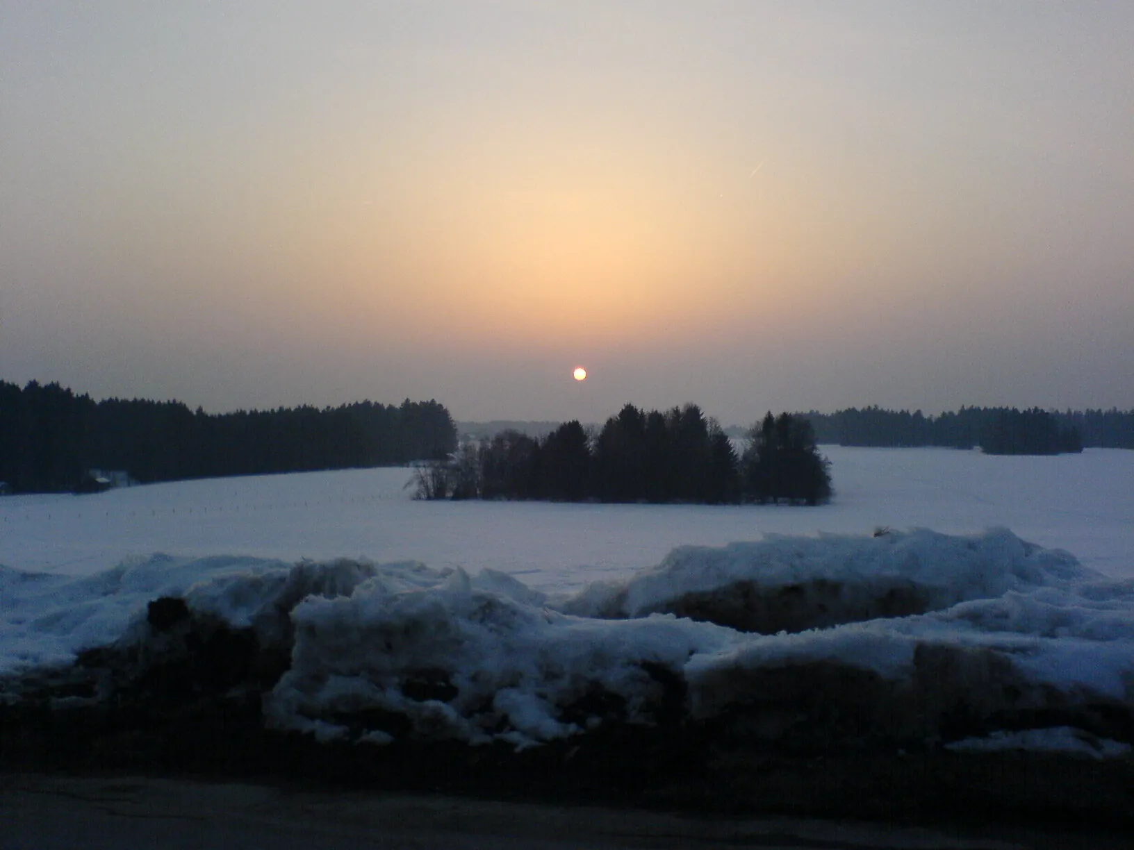 Photo showing: heimenkirch mapprechts sunset wintertime