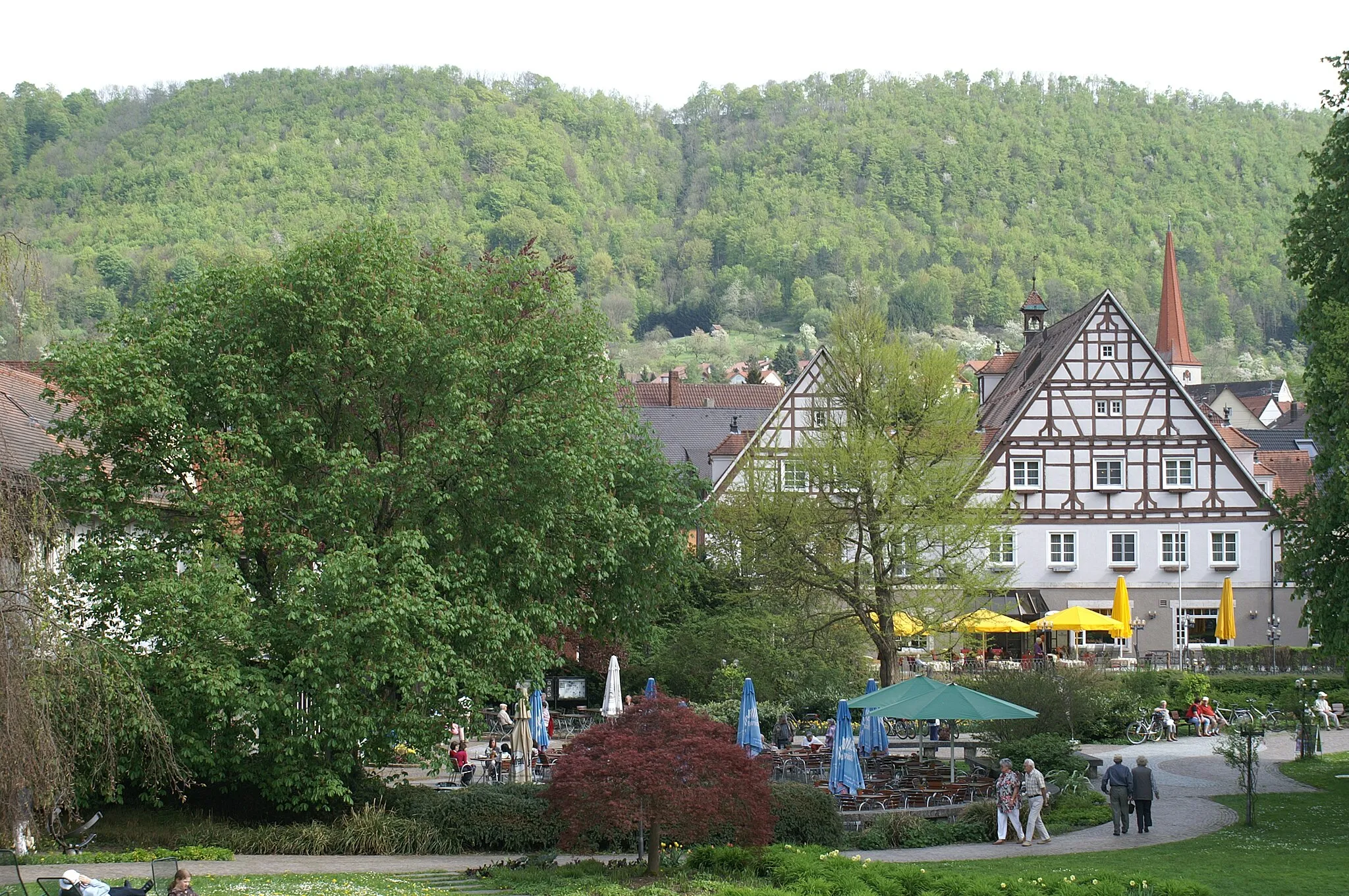 Photo showing: Kurpark in Bad Überkingen, Baden-Württemberg