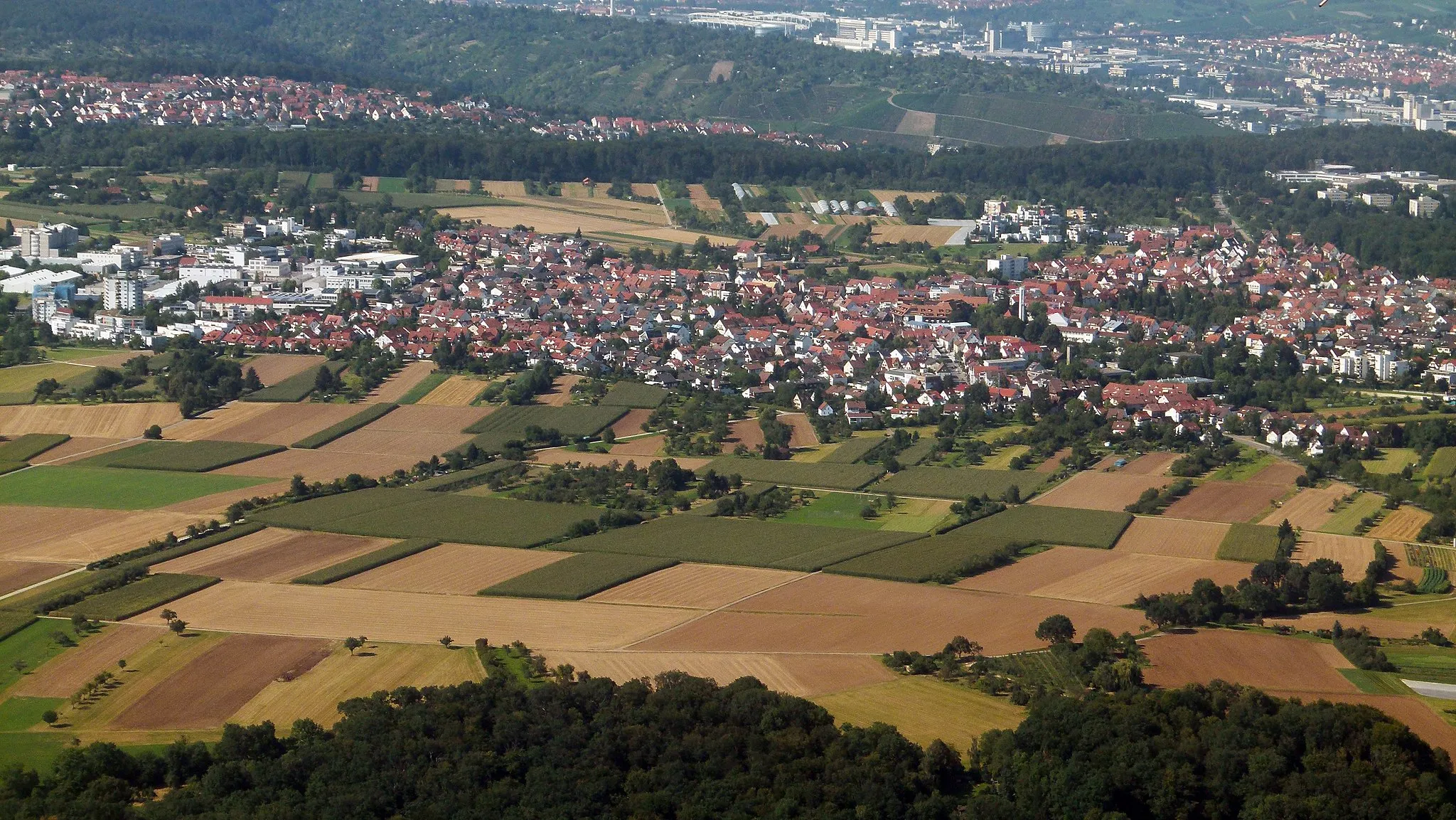 Photo showing: Luftbildaufnahme von Ostfildern