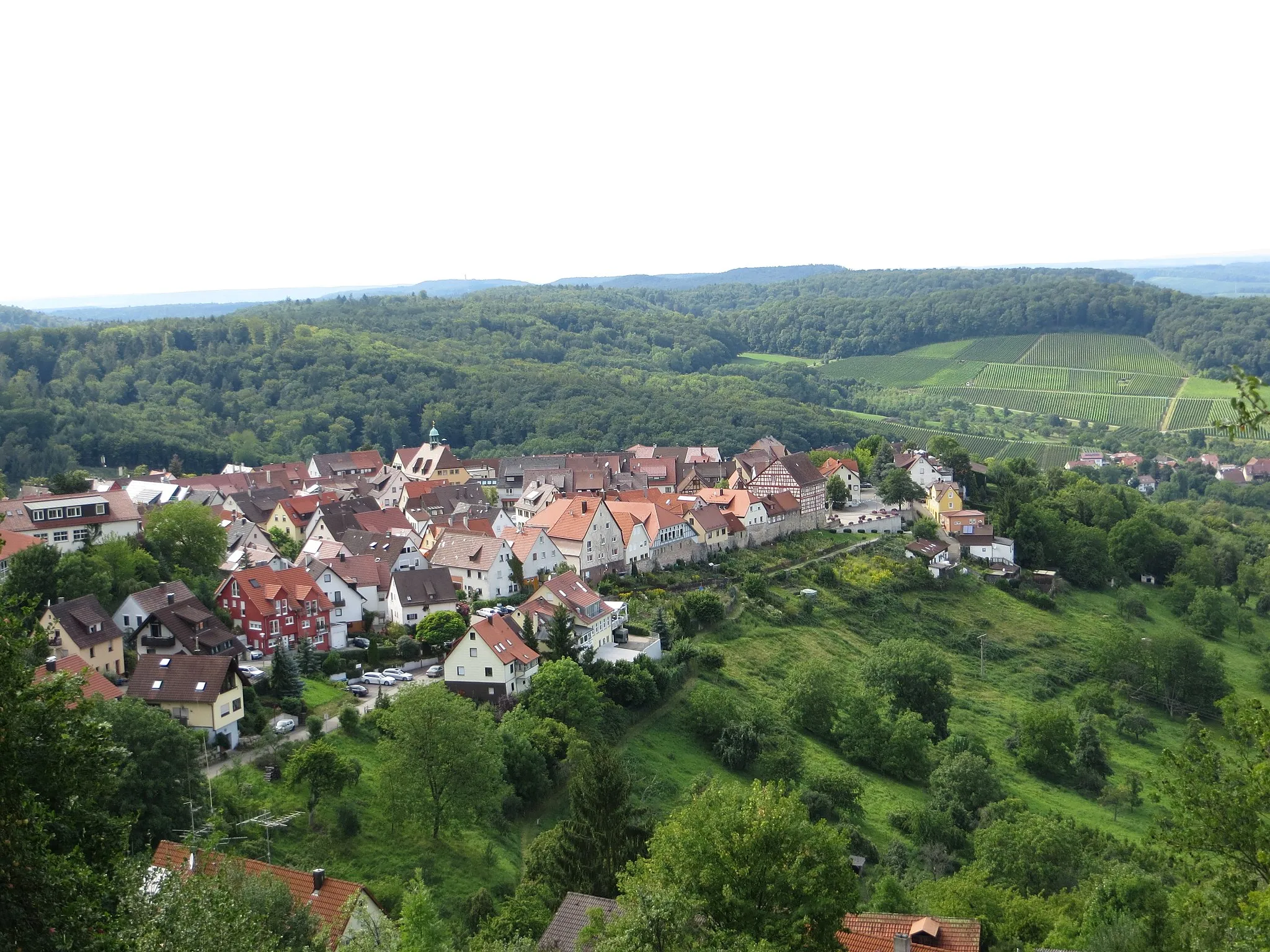 Photo showing: Löwenstein. Blickrichtung Nordwesten.