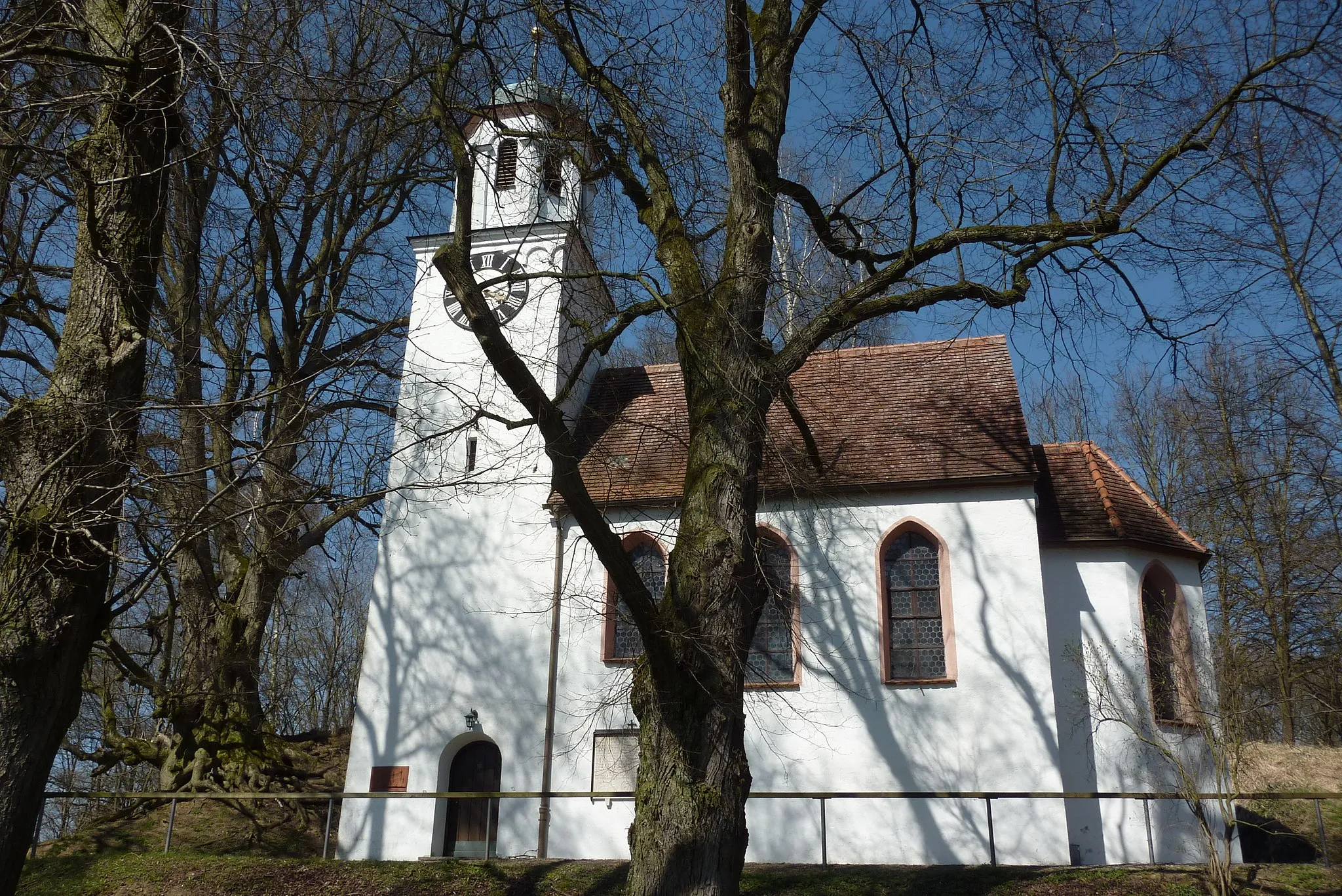 Photo showing: Schlosskapelle St. Georg in Hohenreichen, einem Ortsteil von Wertingen