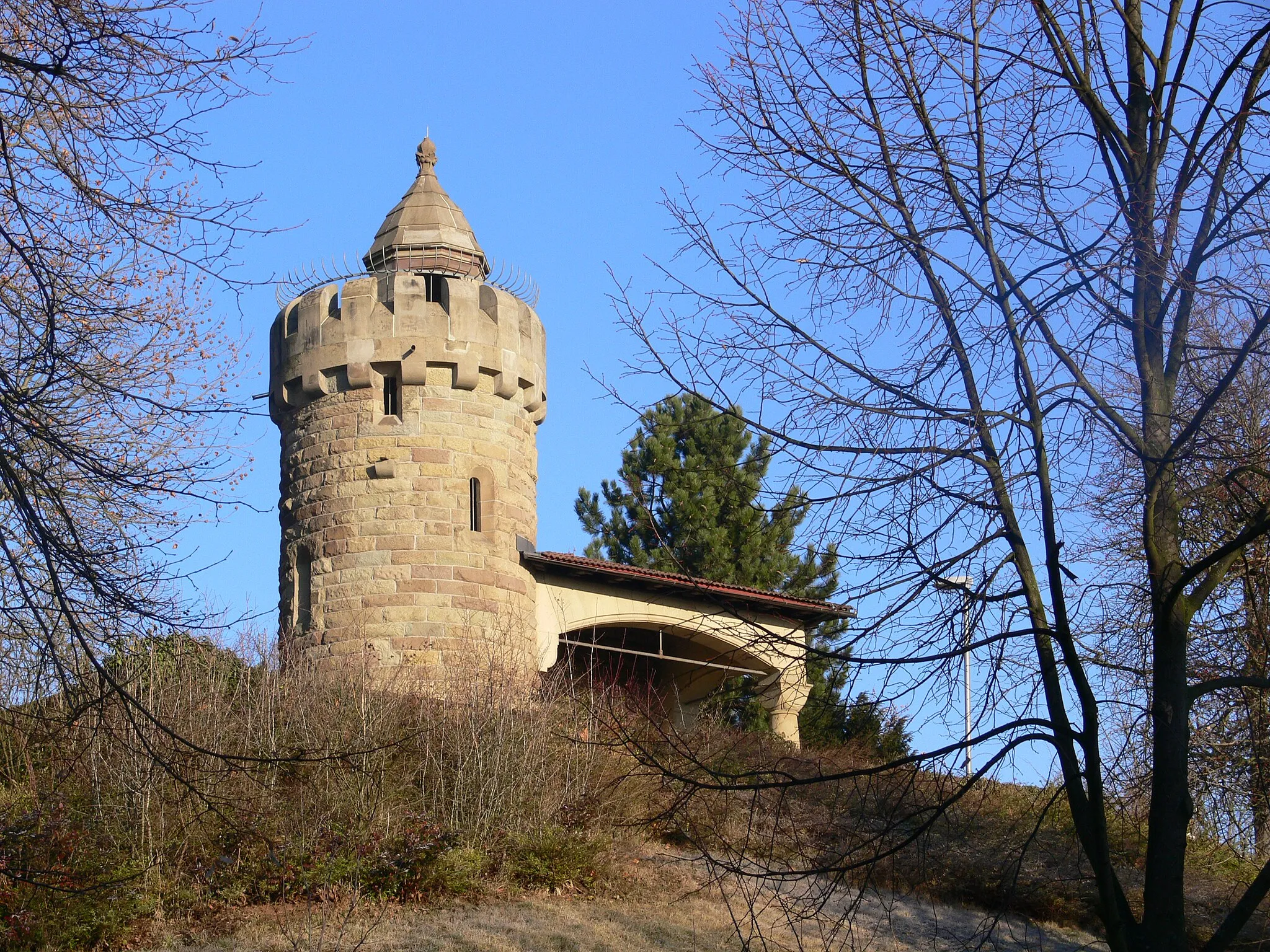Photo showing: Kriegsbergturm, Stuttgart-Nord, erbaut 1895 von Karl Weigle für den Verschönerungsverein Stuttgart