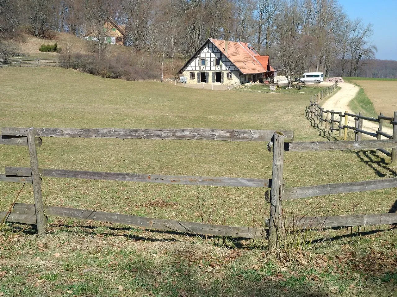 Photo showing: Schafhof auf dem Bläsiberg bei Wiesensteig