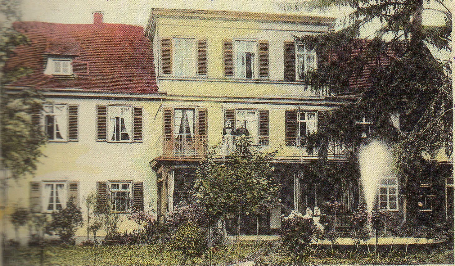 Photo showing: Diakonissenhaus in Oberesslingen, Ansichtskartenausschnitt