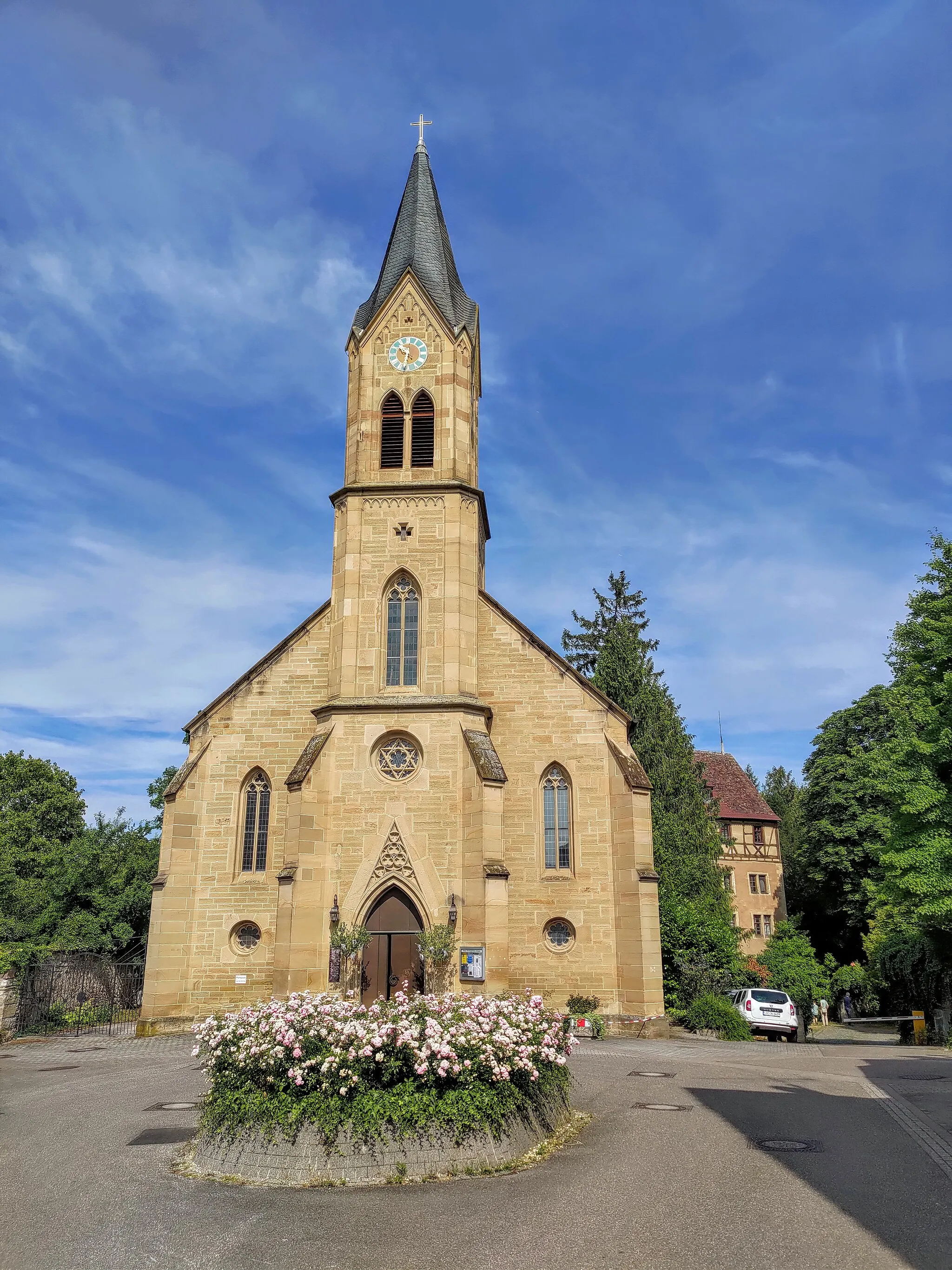 Photo showing: Schlosskirche Hochberg in Remseck am Neckar