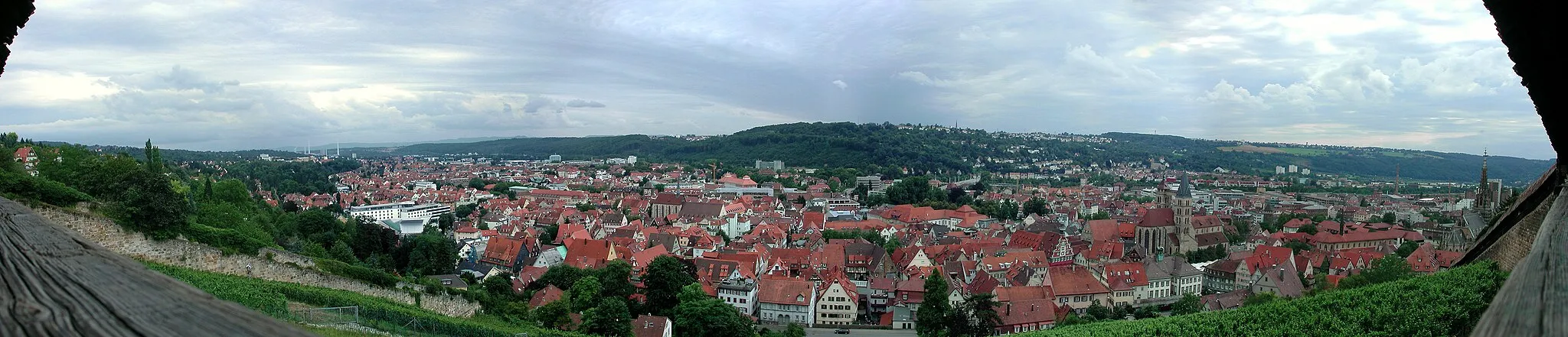 Photo showing: Blick von der Burg über Esslingen