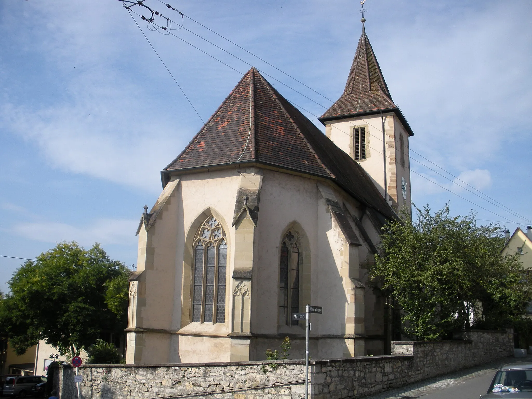Photo showing: Protestant Church of St. Veit in Stuttgart-Mühlhausen