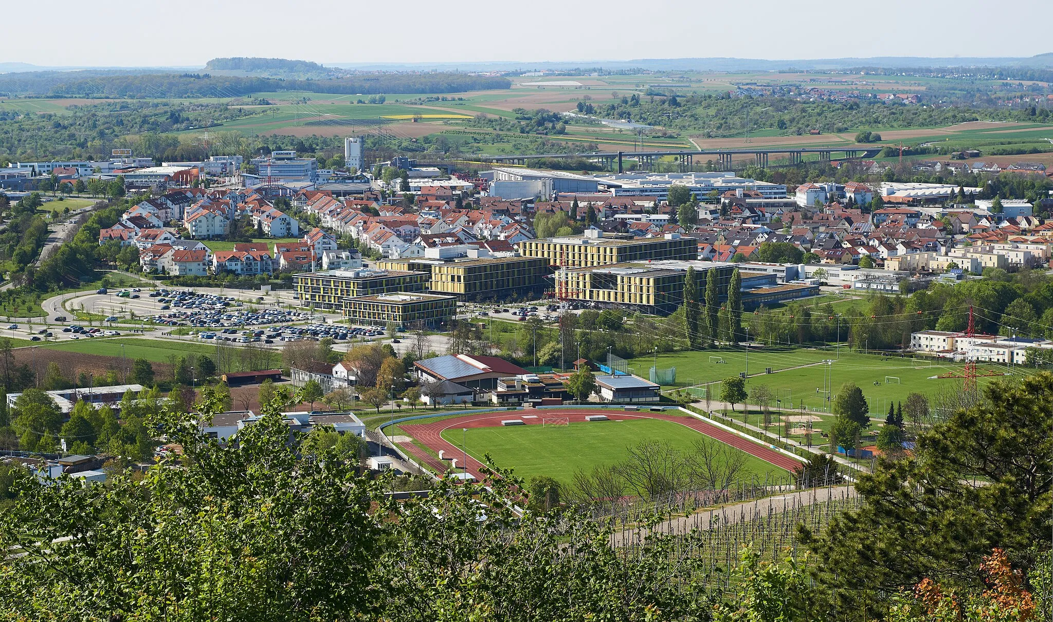 Photo showing: view onto Winnenden, a town in Baden-Württemberg, Germany