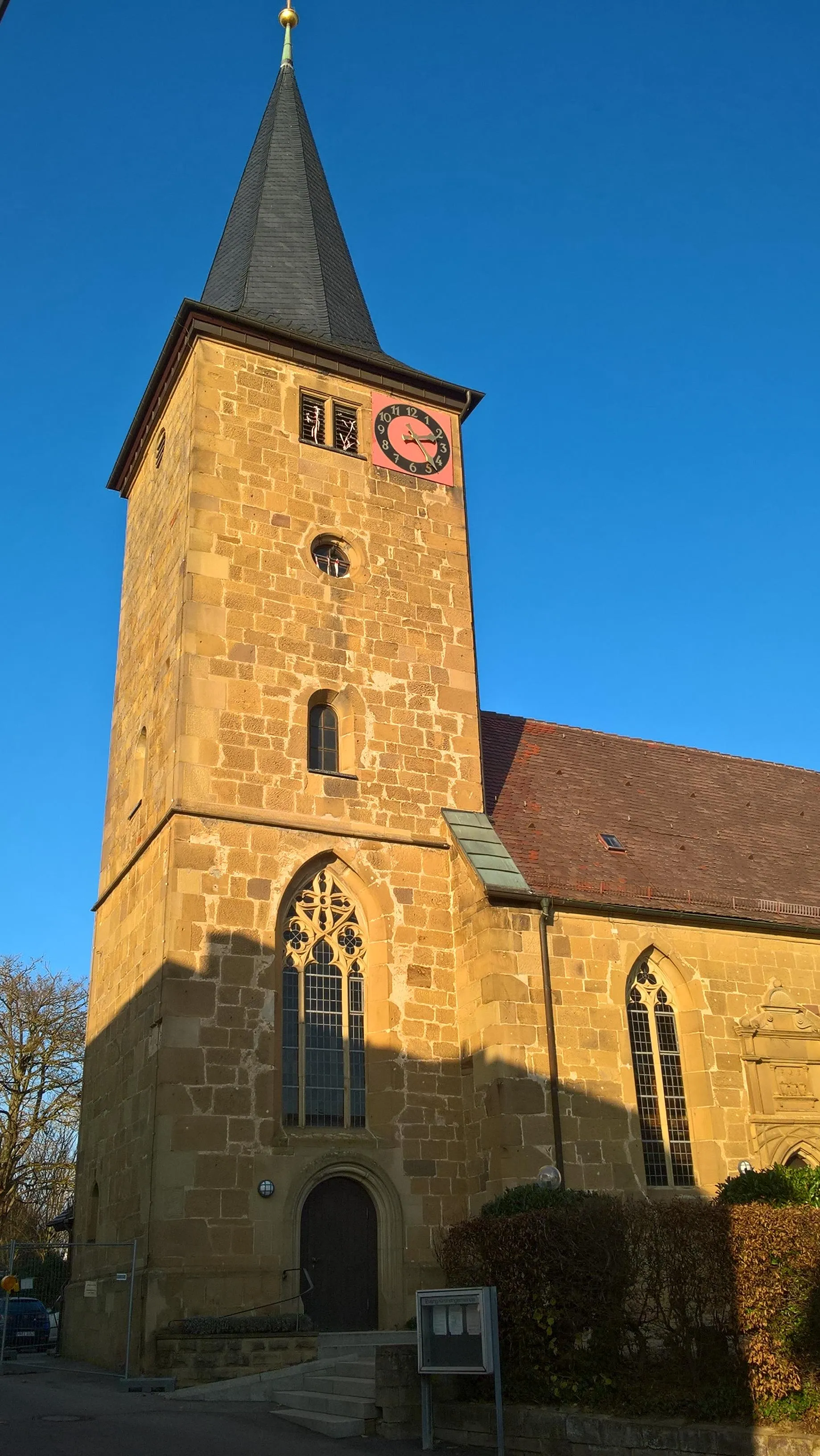 Photo showing: Evangelische Kirche im Heilbronner Stadtteil Frankenbach.