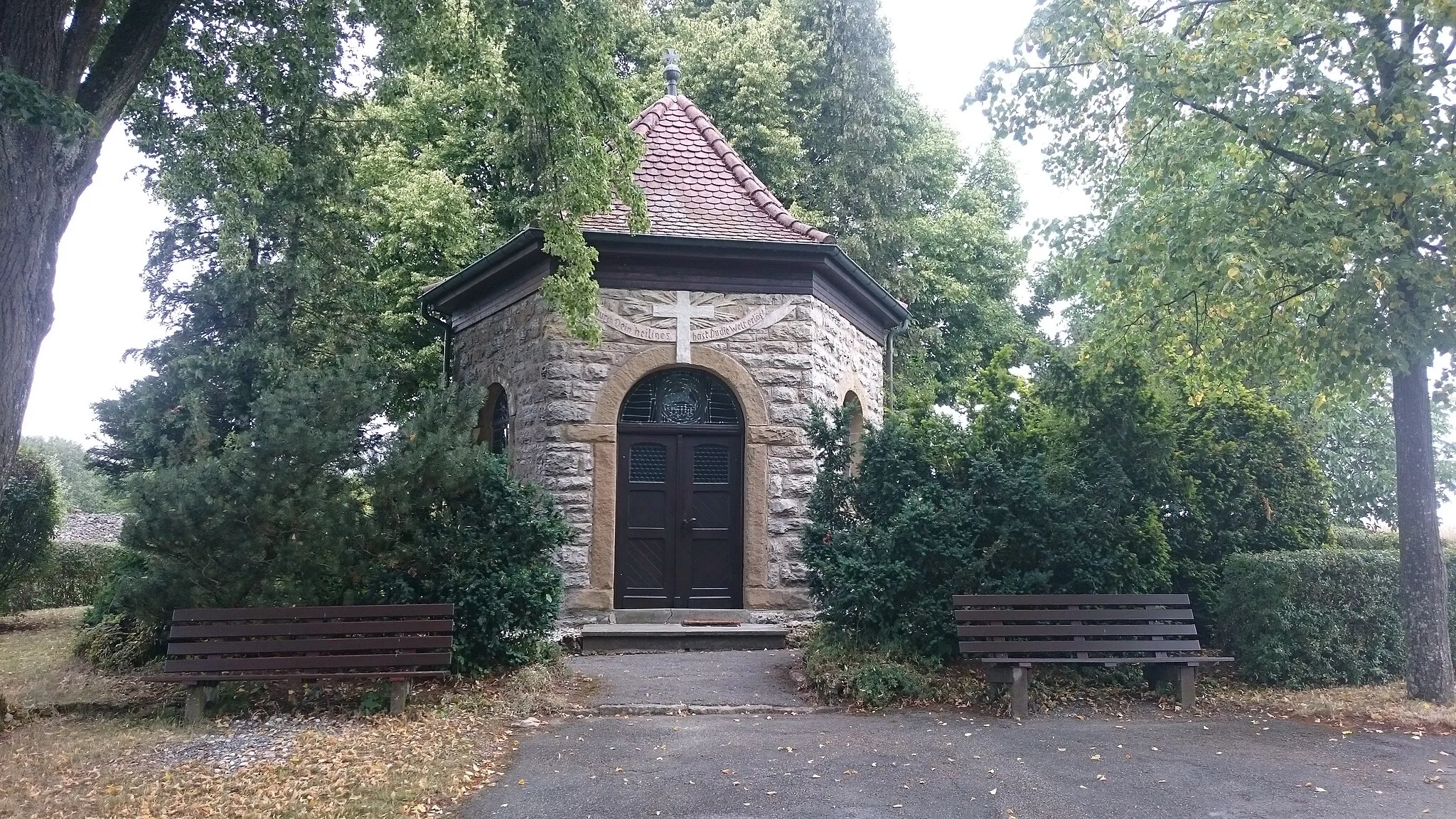 Photo showing: Barnholzkapelle am Kreuzweg Oberkessach