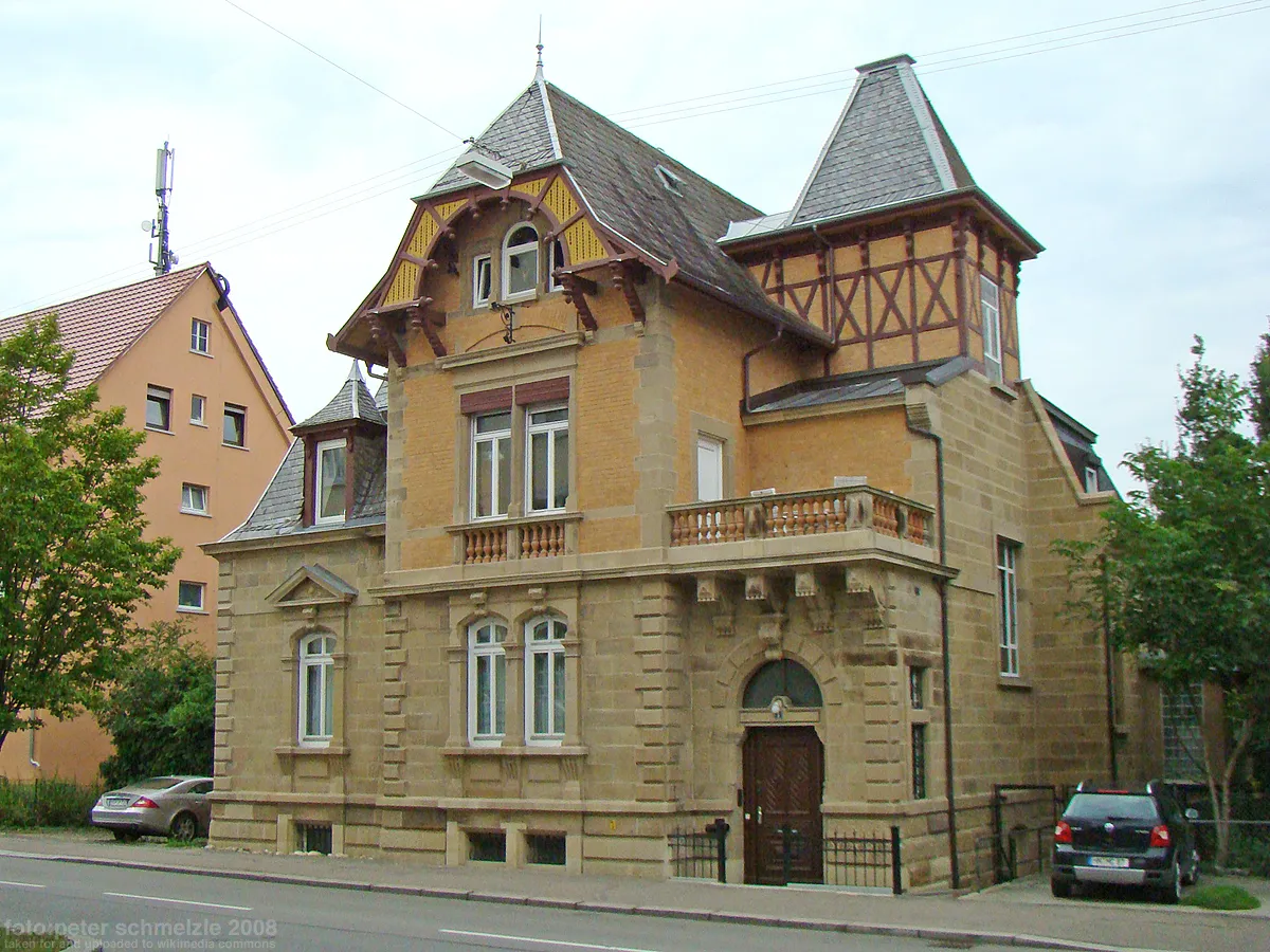 Photo showing: Ehem. Direktorenvilla der Zwirnfabrik Ackermann in Heilbronn-Sontheim