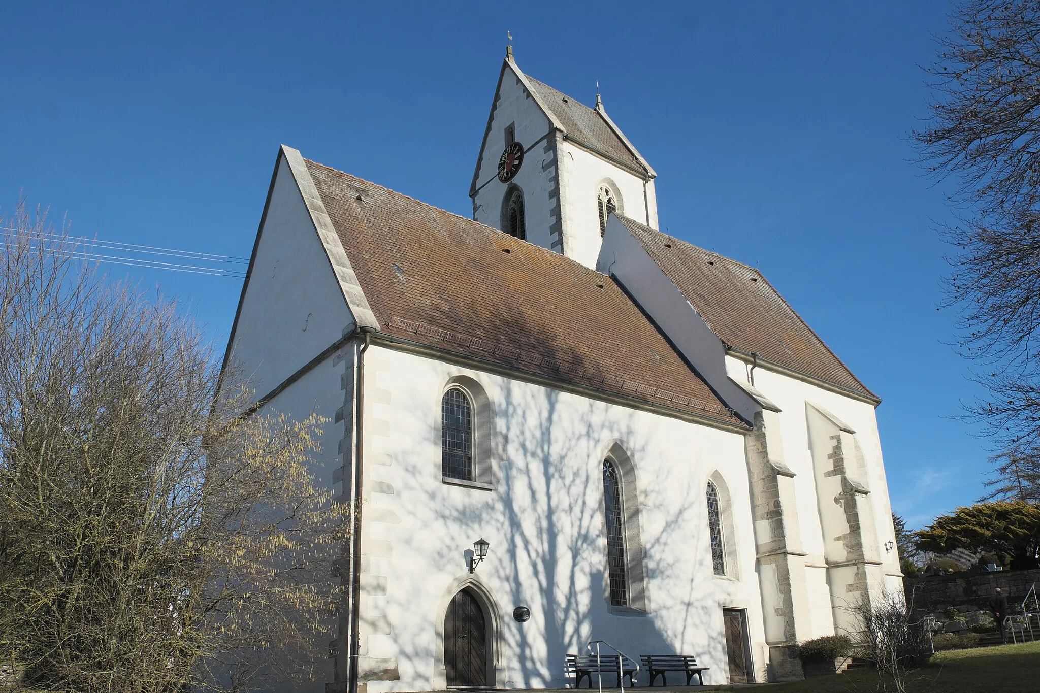 Photo showing: Evangelische Martinskirche in Isingen (Rosenfeld) im Zollernalbkreis (Baden-Württemberg/Deutschland)
