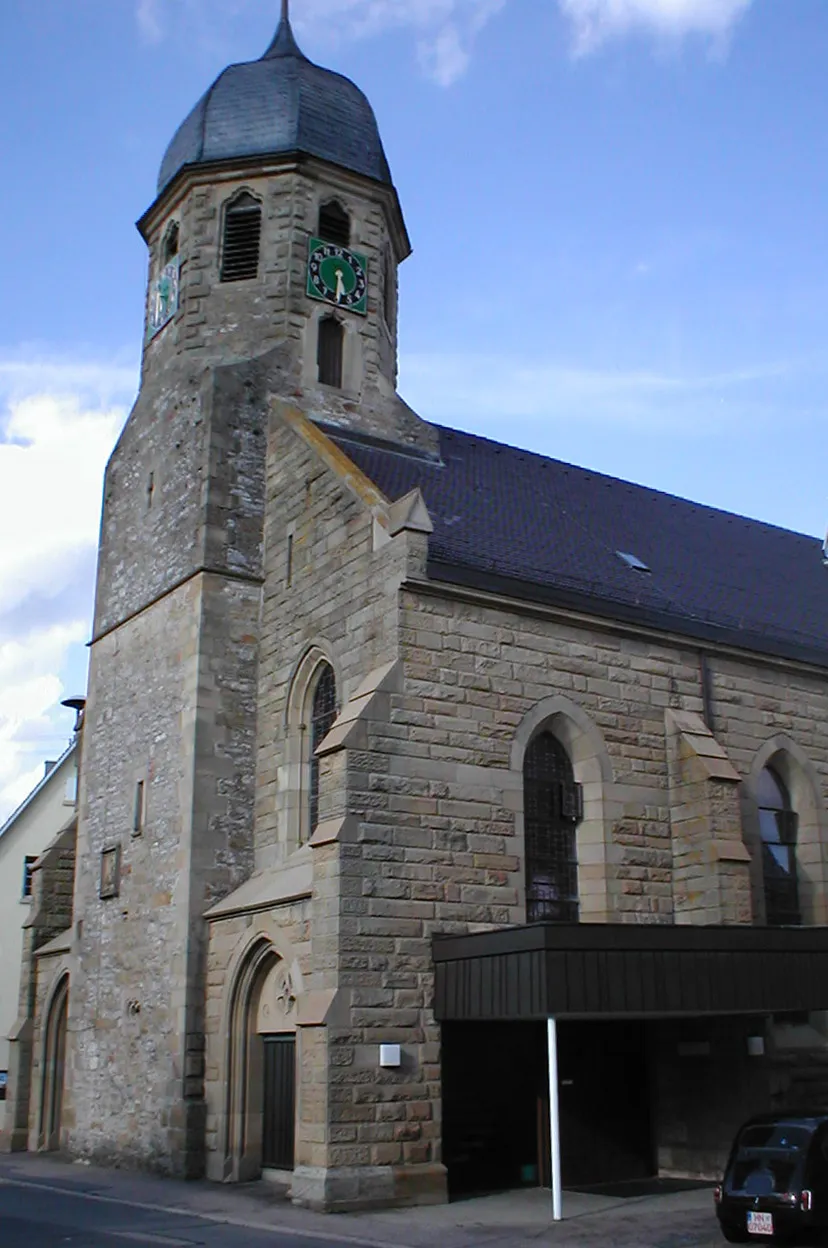 Photo showing: Katholische Kirche in Obergriesheim, erbaut 1902