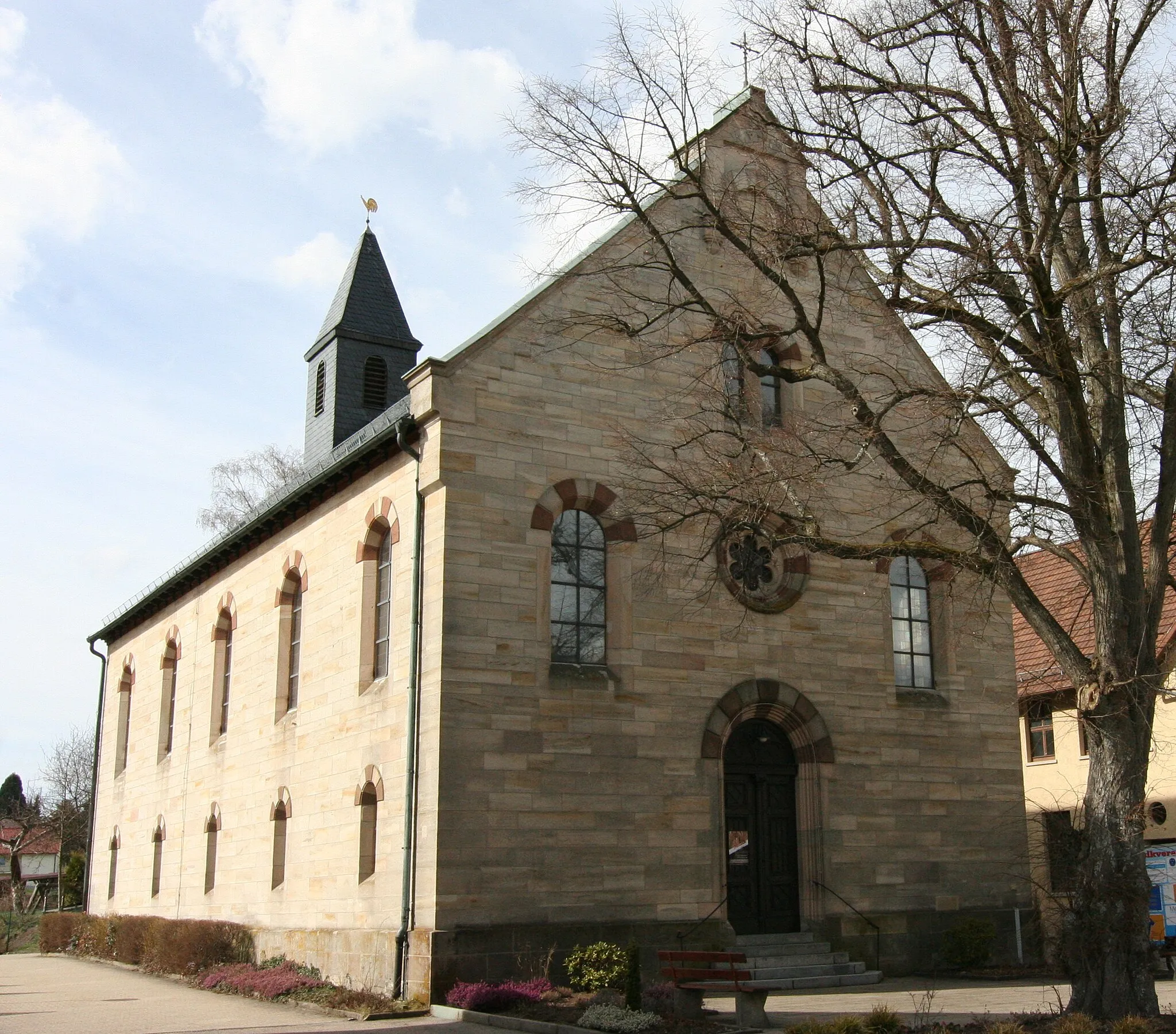Photo showing: Protestant church in Wüstenrot-Neuhütten
