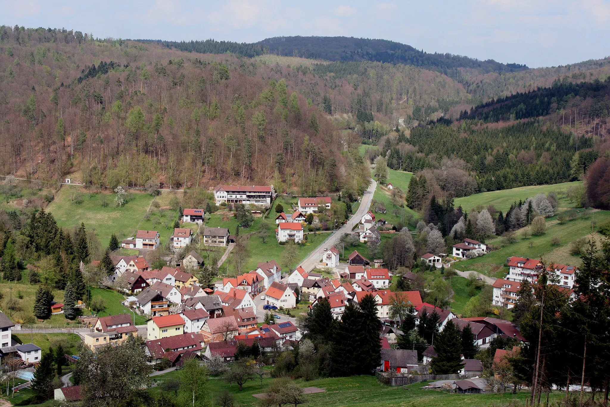 Photo showing: Wüstenrot-Neulautern from the West