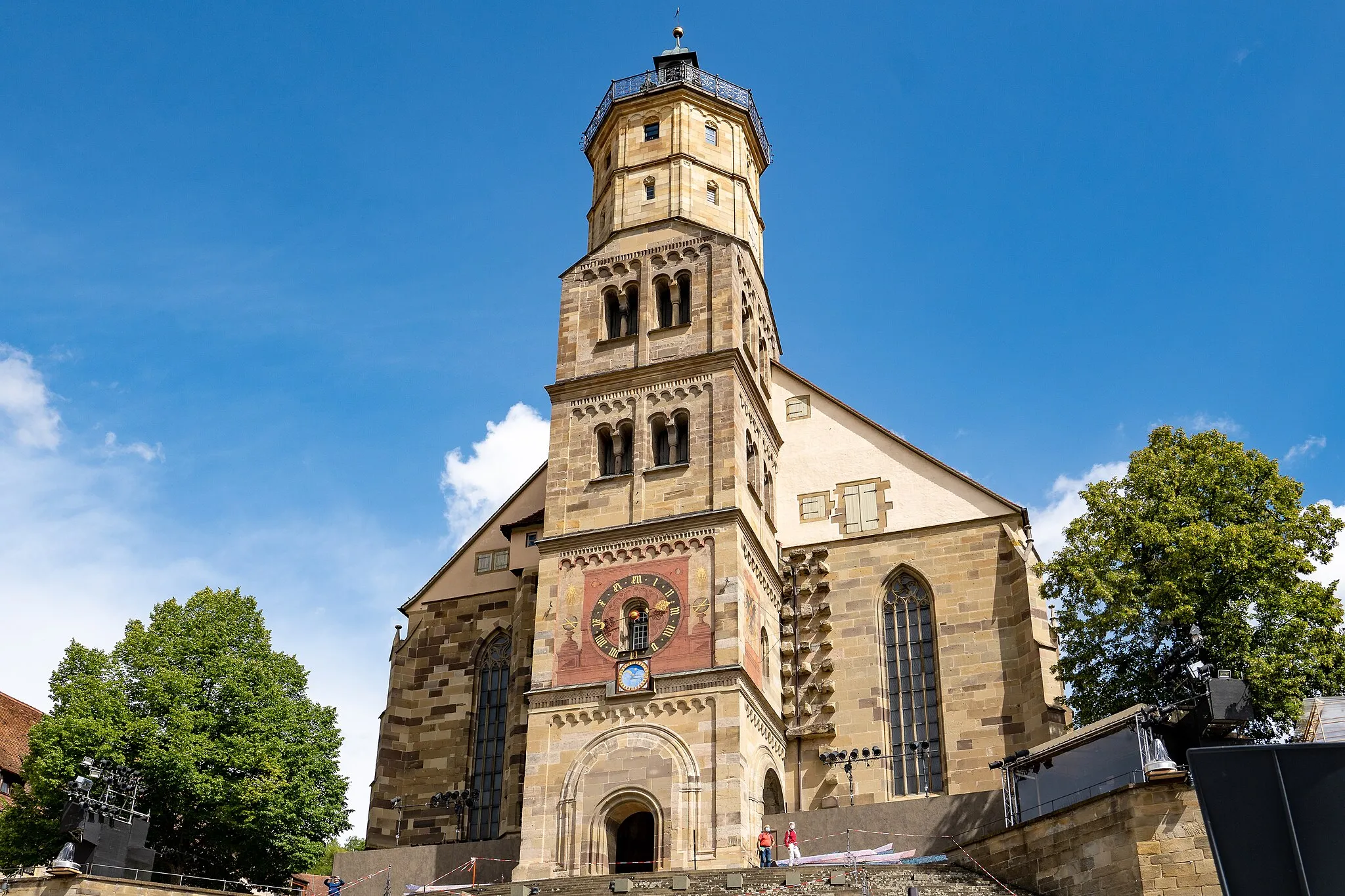 Photo showing: Schwäbisch Hall: Am Markt, St. Michael, Astronomische Uhr