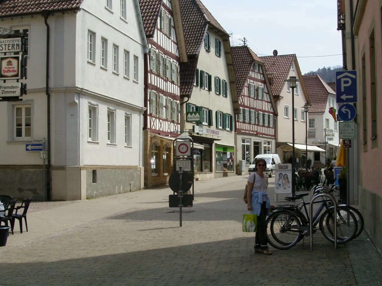 Photo showing: Murrhardt, Germany (Downtown); Foto by Martin Helfer Apr. 2006