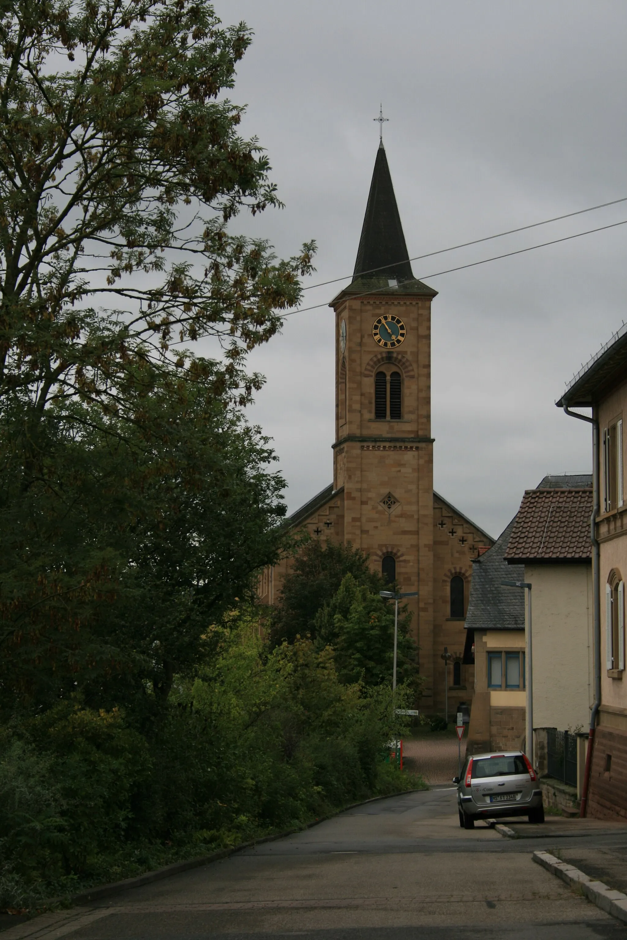 Photo showing: Evang. Kirche von Schluchtern, Gemeinde Leingarten, Landkreis Heilbronn