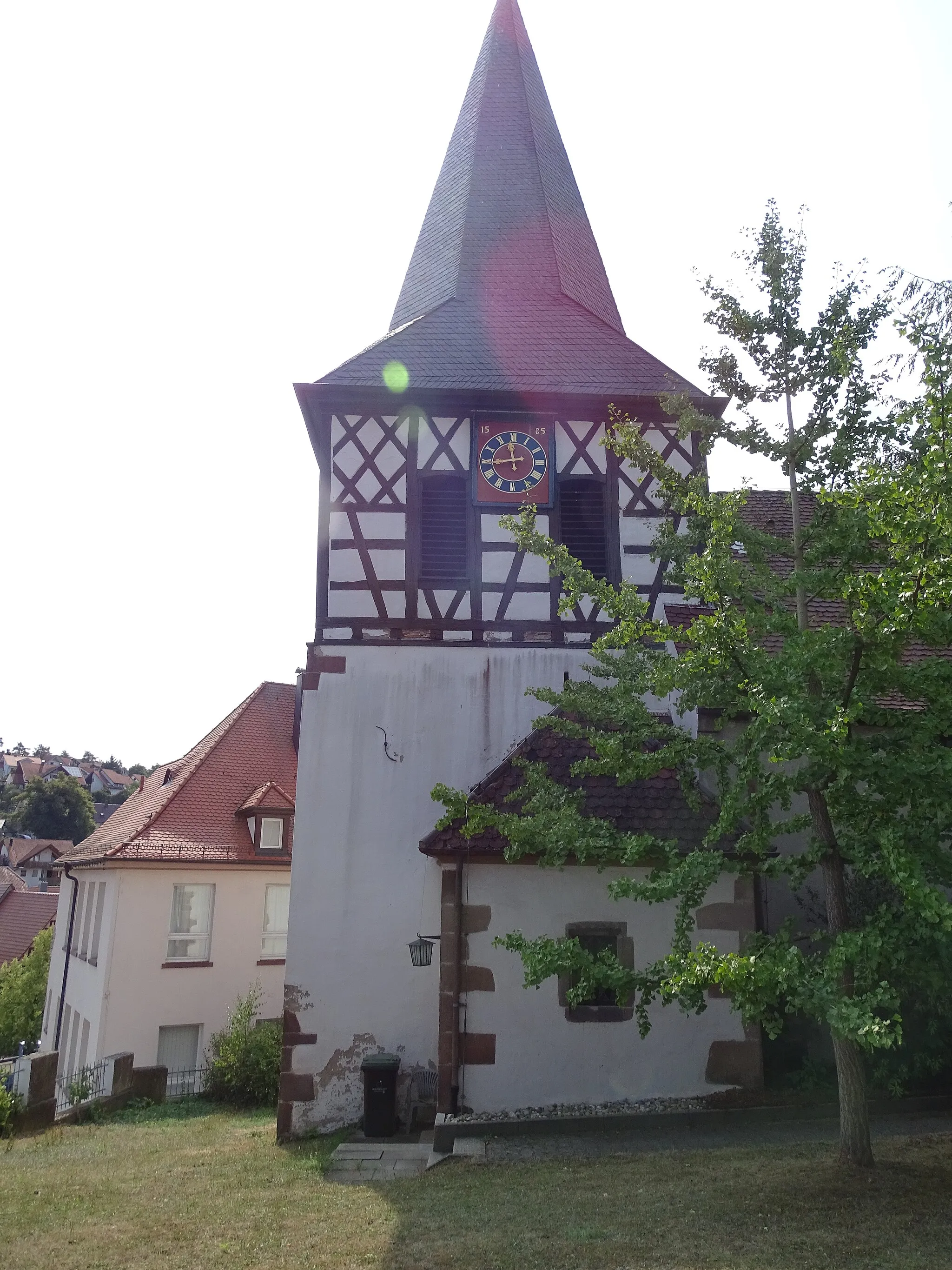 Photo showing: Laurentiuskirche in Flacht, Gemeinde Weissach