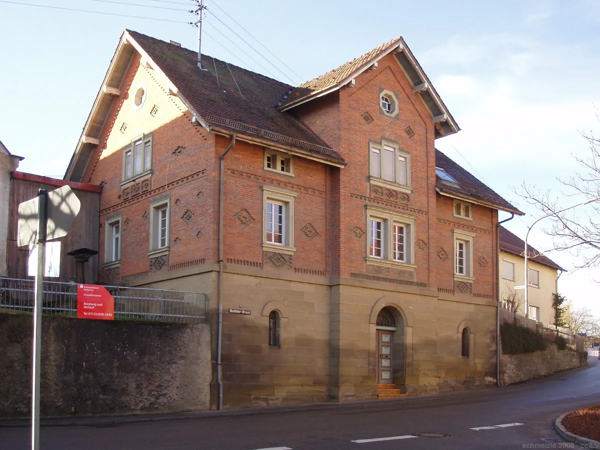 Photo showing: Haus Sinn, Bonfelder Str. 7, erbaut 1870 nach Plänen von Hermann Maute, Heilbronn-Biberach
