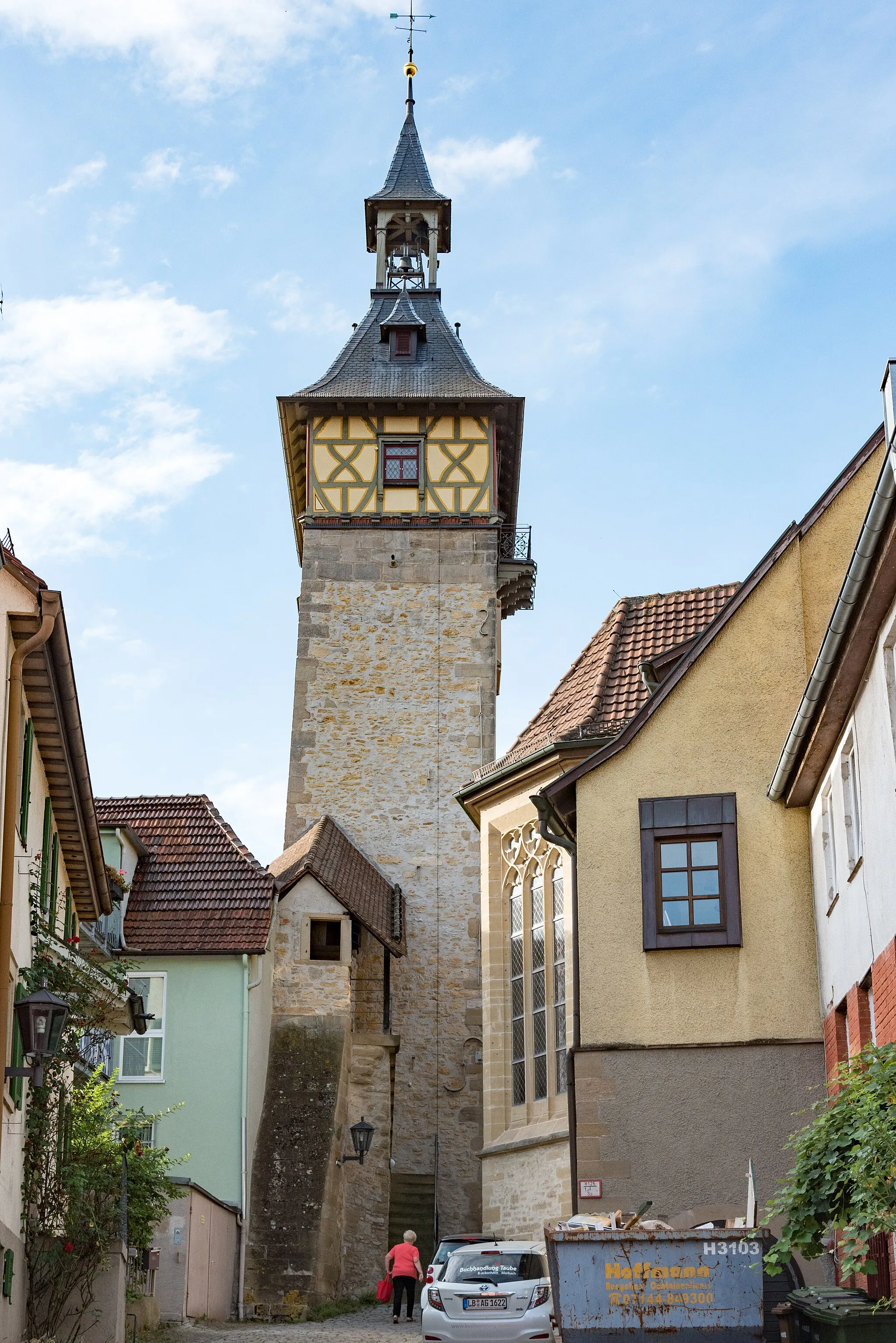 Photo showing: Marbach am Neckar, Stadtbefestigung, Oberer Torturm