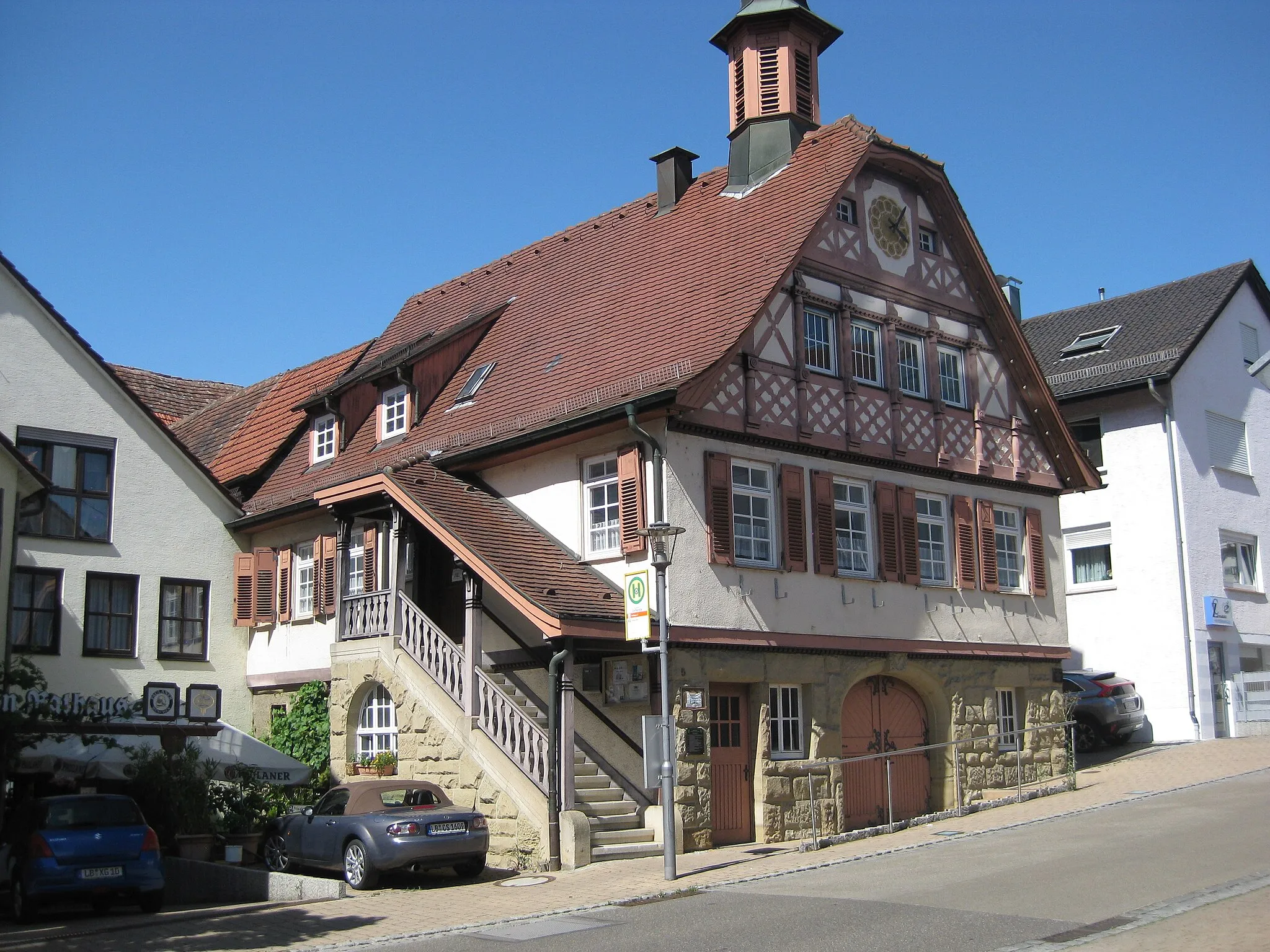 Photo showing: Altes Rathaus in Neckarrems, einem Ortsteil von Remseck am Neckar, im Jahr 2020