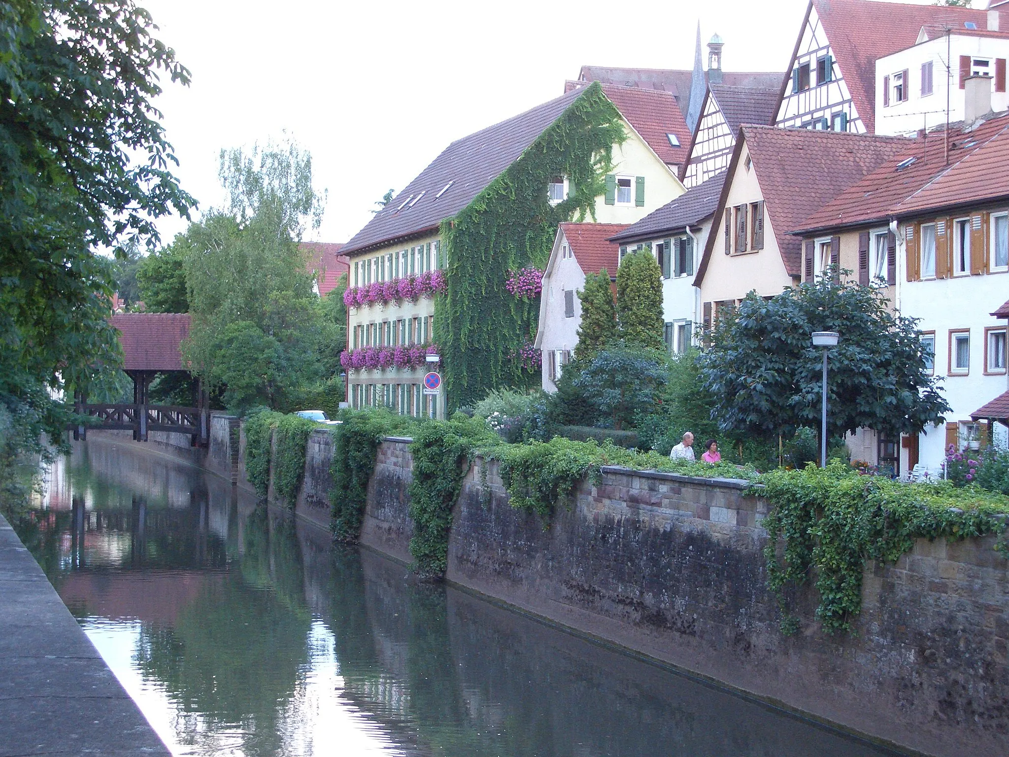 Photo showing: A wonderful view from a peaceful neighbourhood of Bietigheimer Altstadt