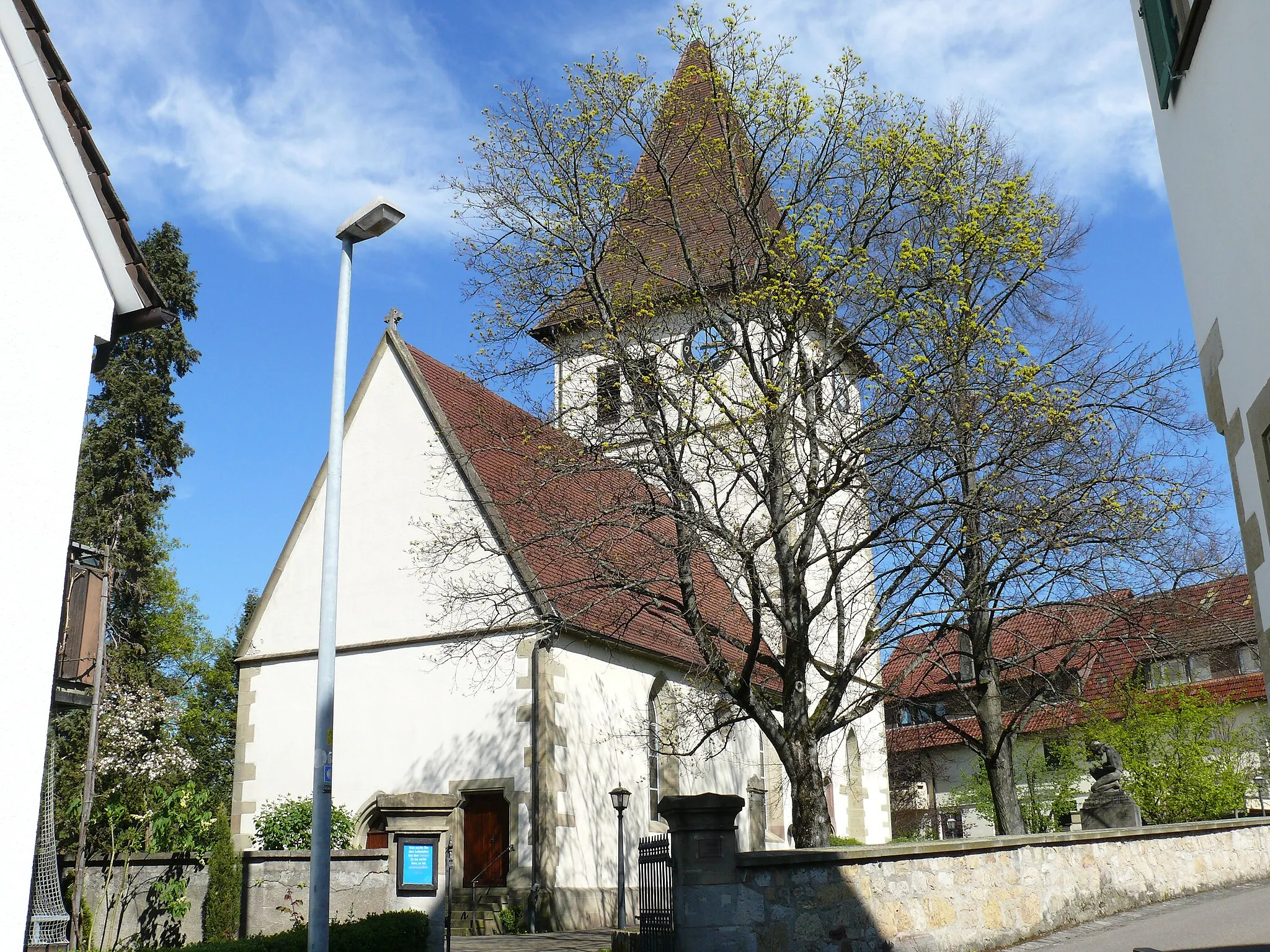 Photo showing: Die Pfarrkirche in Weinstadt-Endersbach.