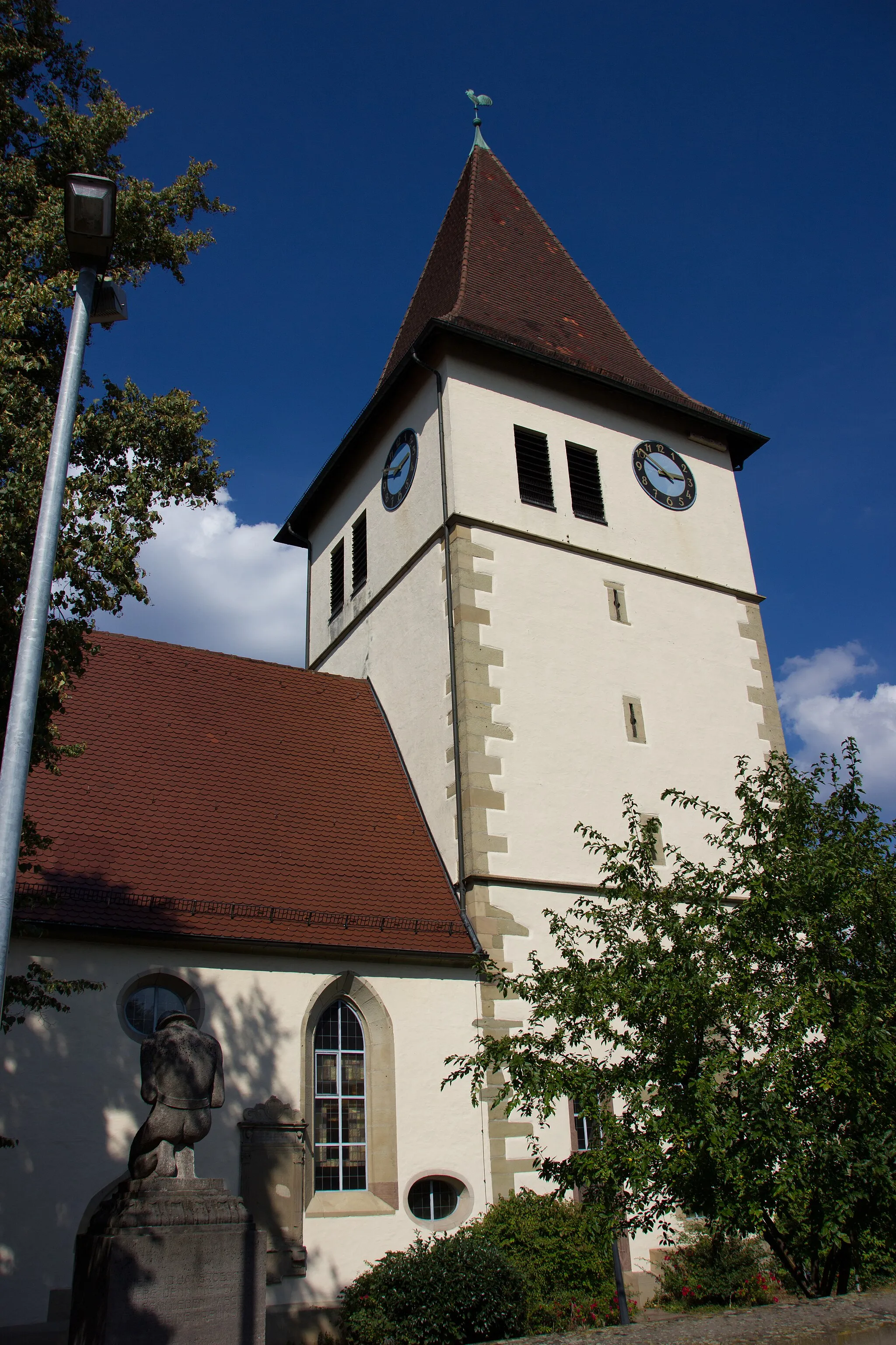 Photo showing: Evangelische Kirche in Weinstadt-Endersbach.