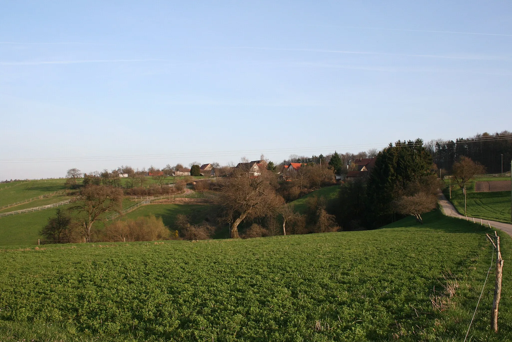 Photo showing: Sorchsnest von Hausenbühl aus gesehen und Anfang Hausenklinge mit Quelltopf rechts