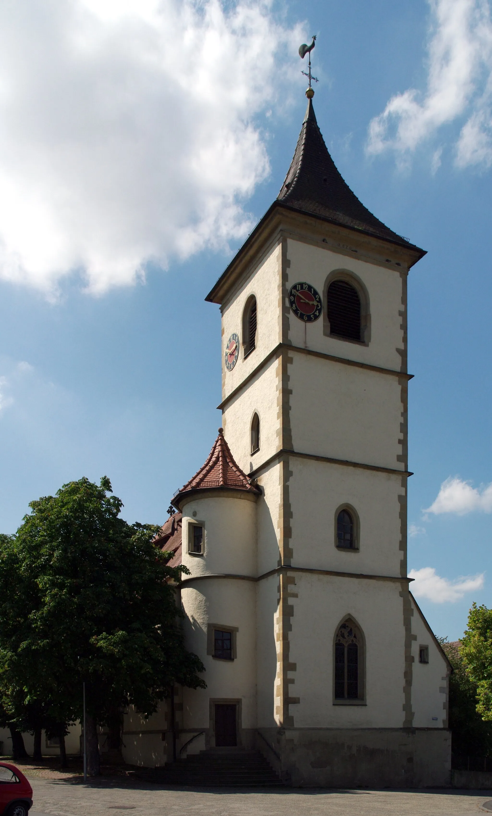 Photo showing: Die evangelische Pfarrkirche in Unterriexingen