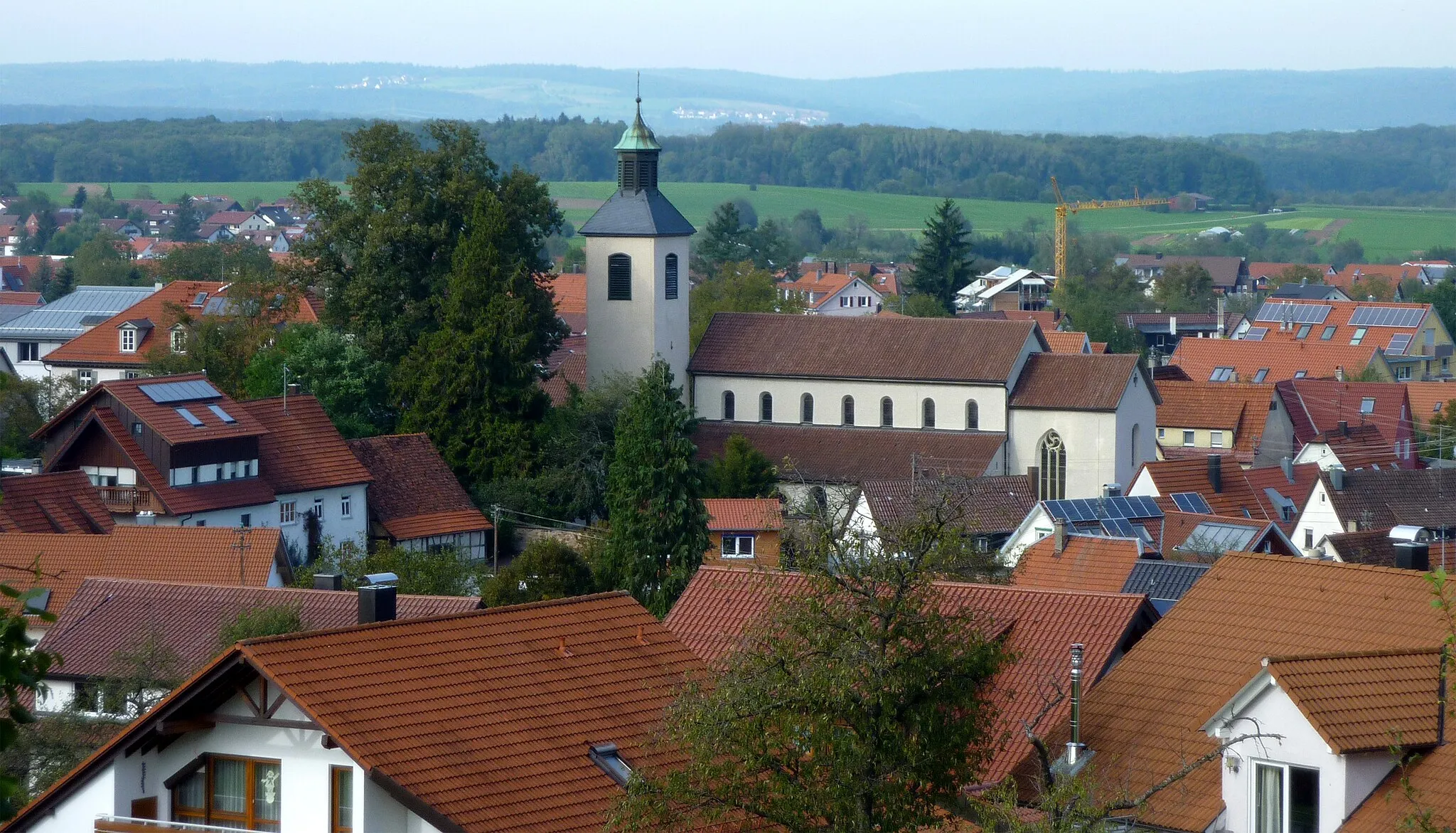 Photo showing: Stiftskirche St. Cyriakus in Bad Boll von Süden aus
