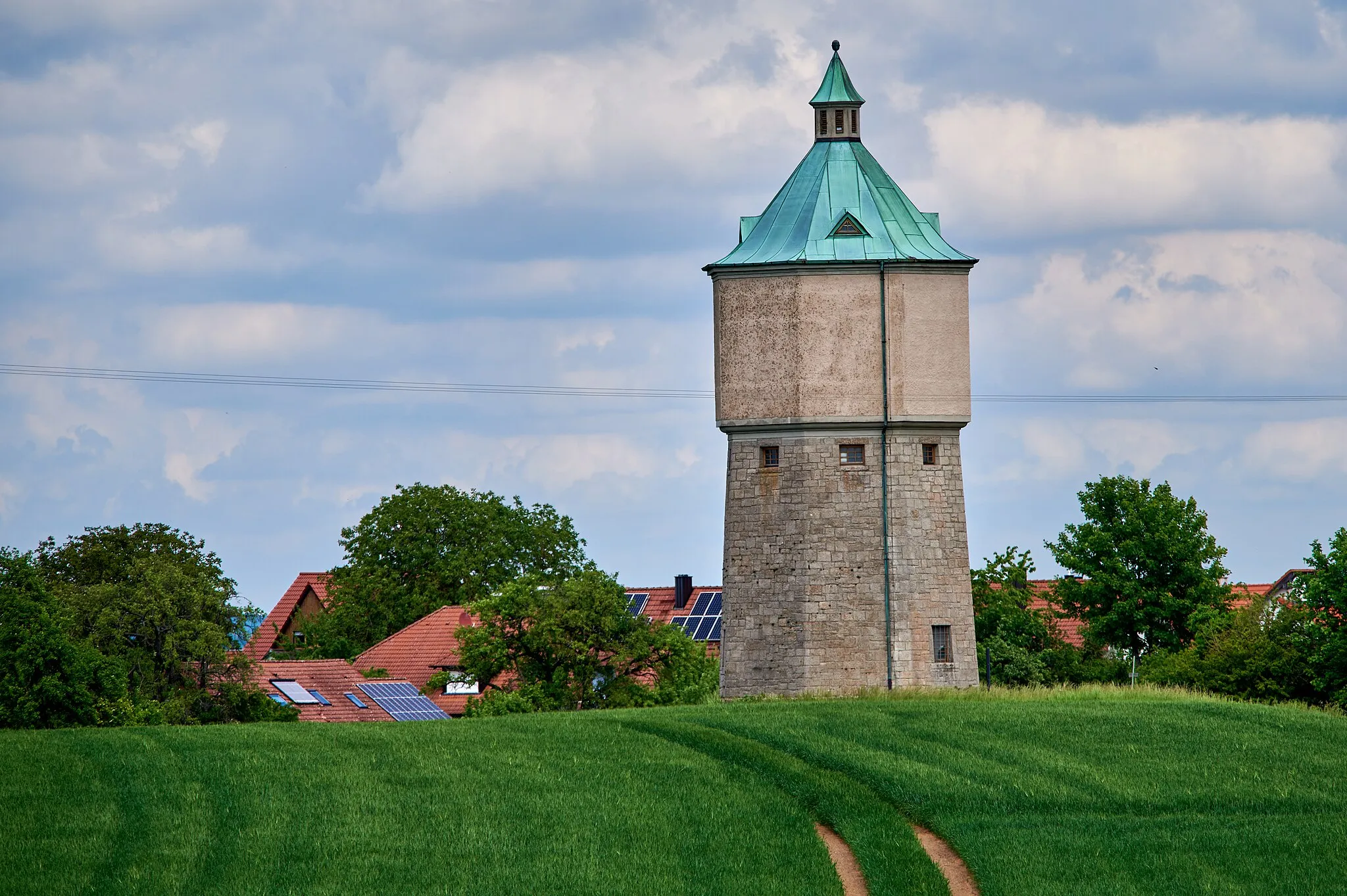 Photo showing: Grünsfeld: Krensheim, Wasserturm
